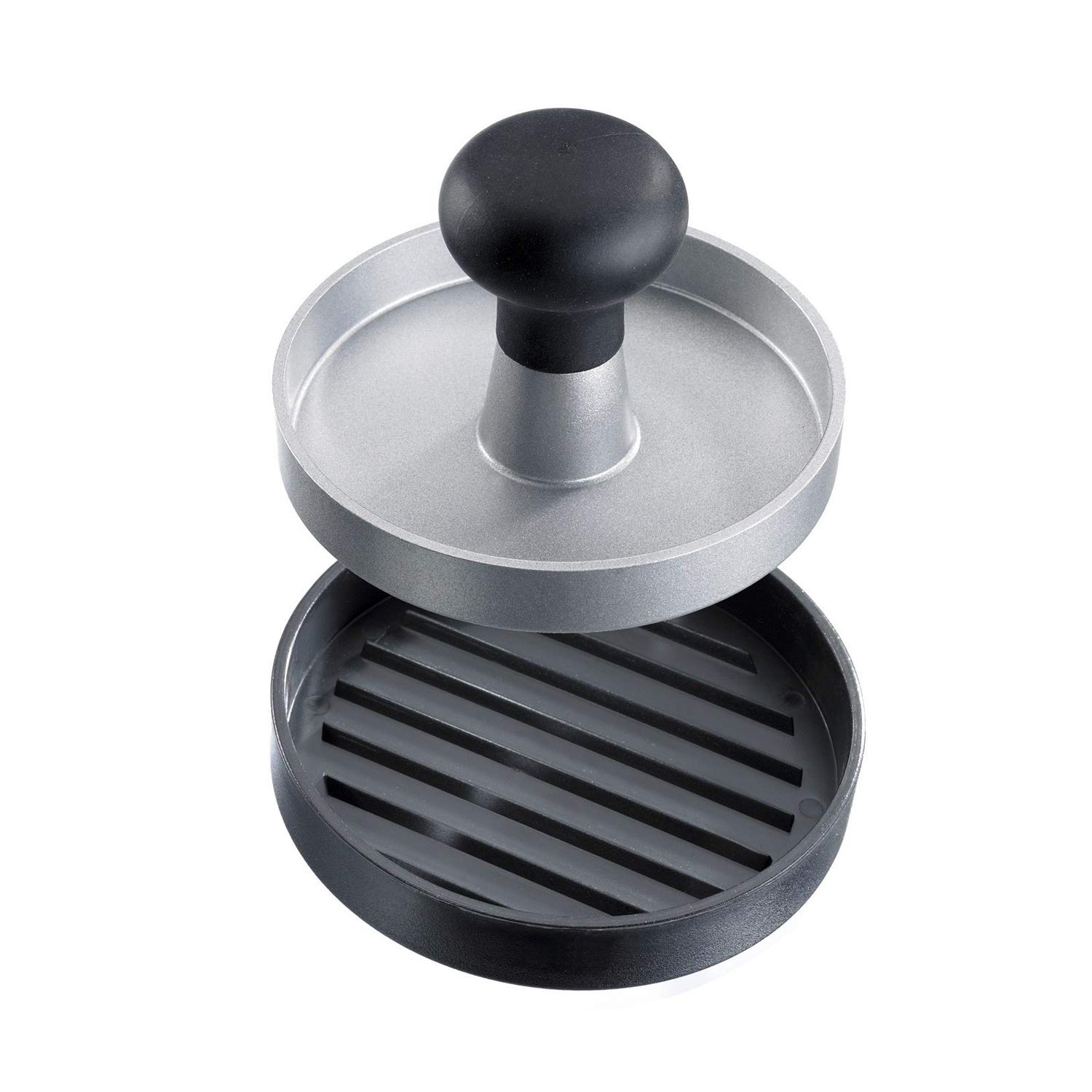 westmark-uno-62312260-presse-hamburger-11-cm-aluminium-plastique-noir-argent image 1