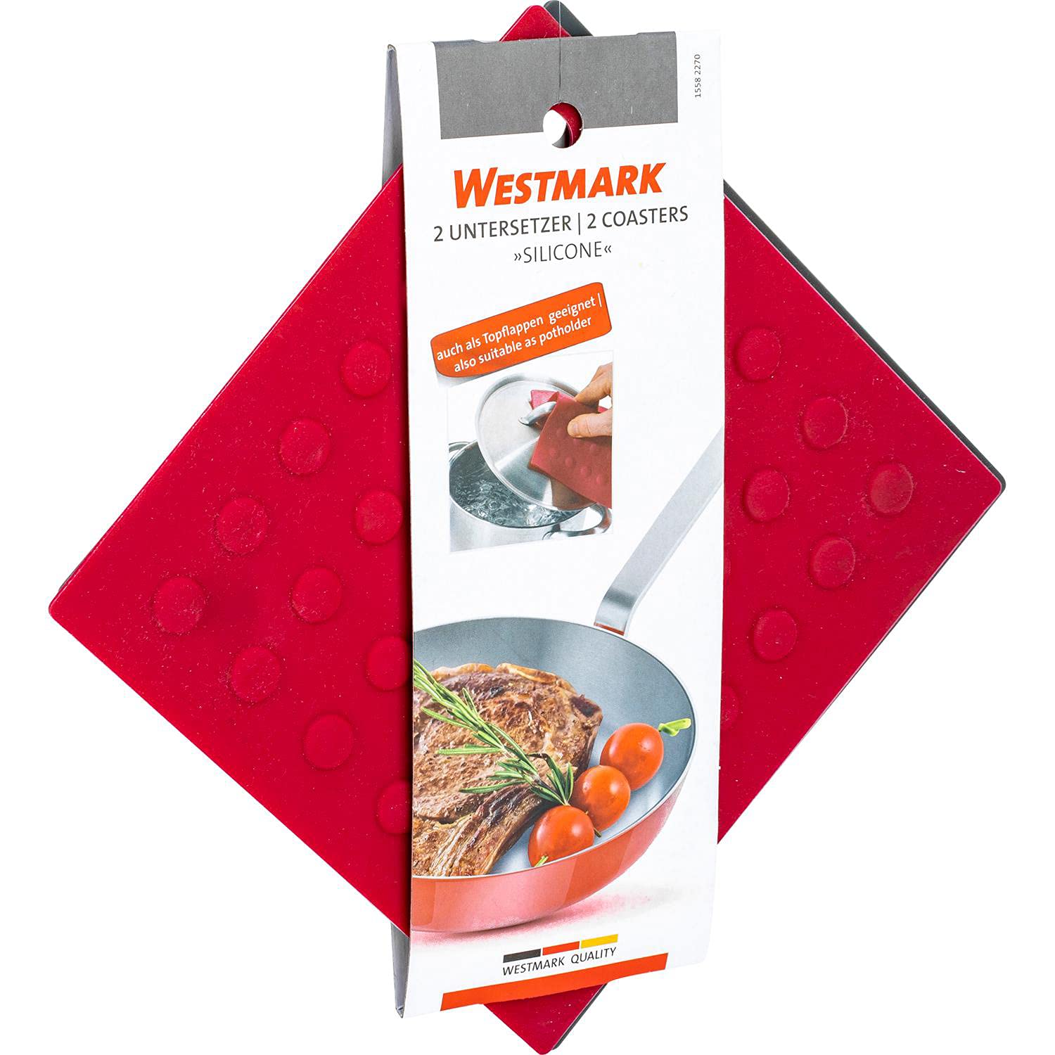 westmark-15582270-dessous-de-plat-en-silicone-rouge-noir-17-7-x-17-7-cm-lot-de-2 image 6