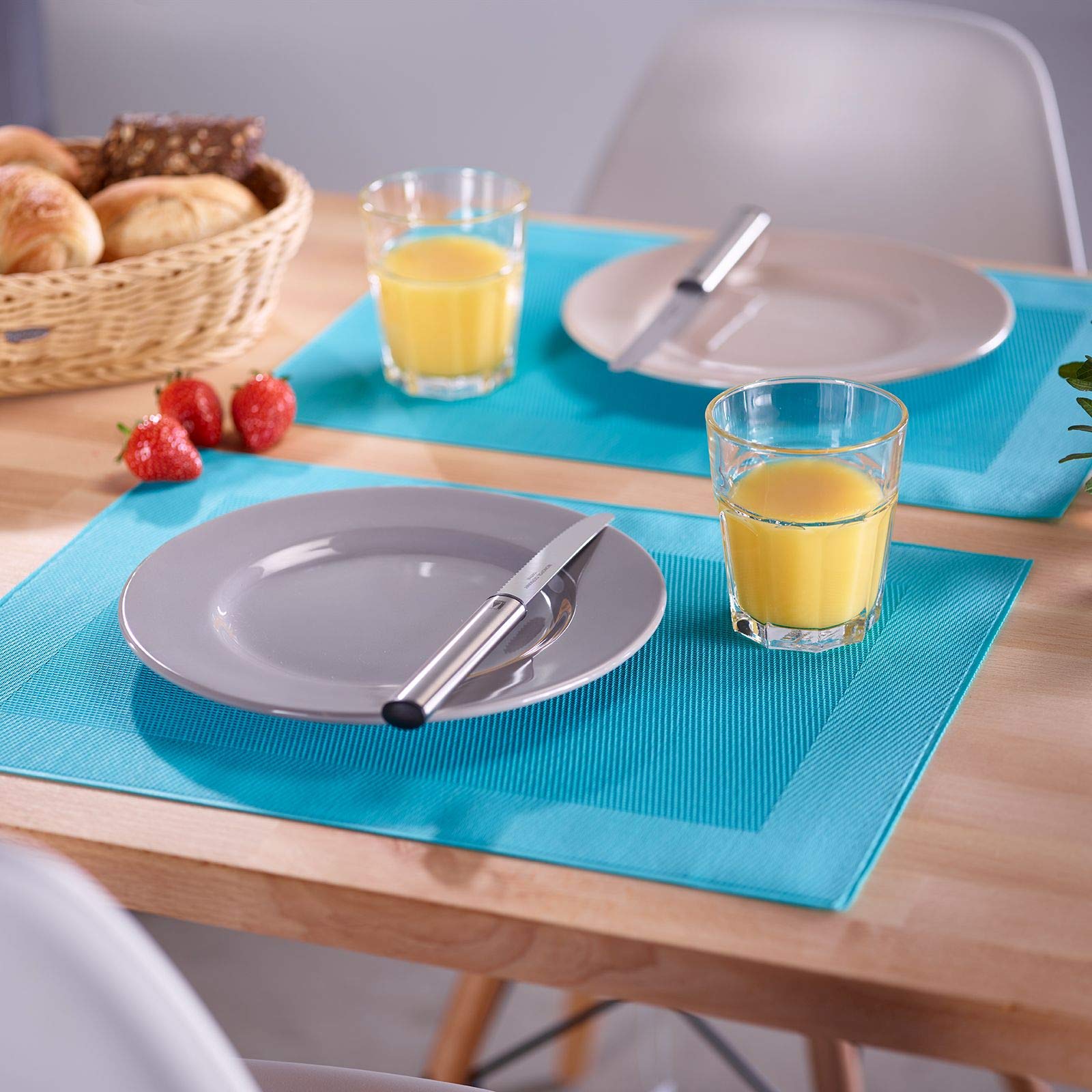 westmark-saleen-home-set-de-4-sets-de-table-synth-tiques-42-x-32-cm-turquoise-as image 4