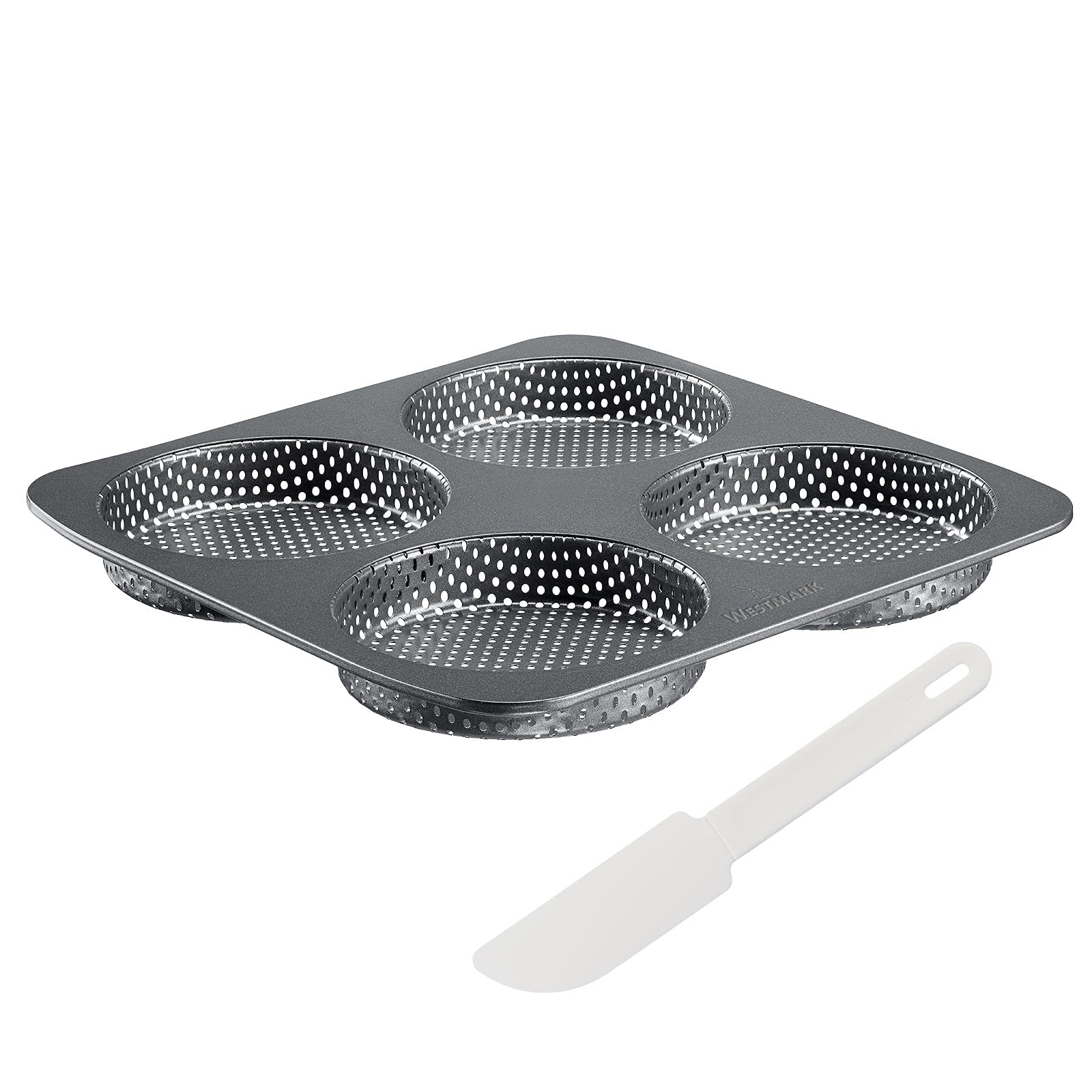westmark-327022e6-moule-pains-burger-pour-4-buns-de-12-cm-avec-grattoir-rev-teme image 1