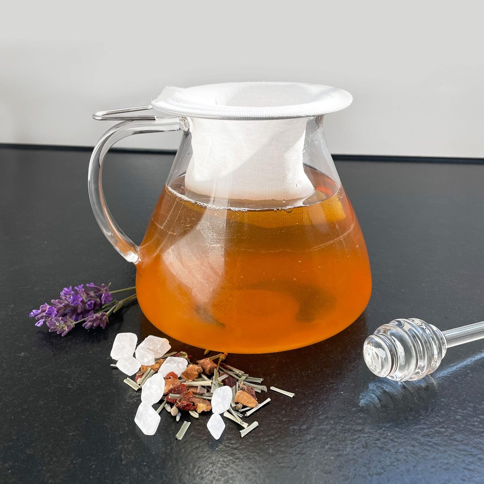 westmark-teatime-15312230-filtre-th-en-coton-pour-4-tasses-9-cm-blanc image 2