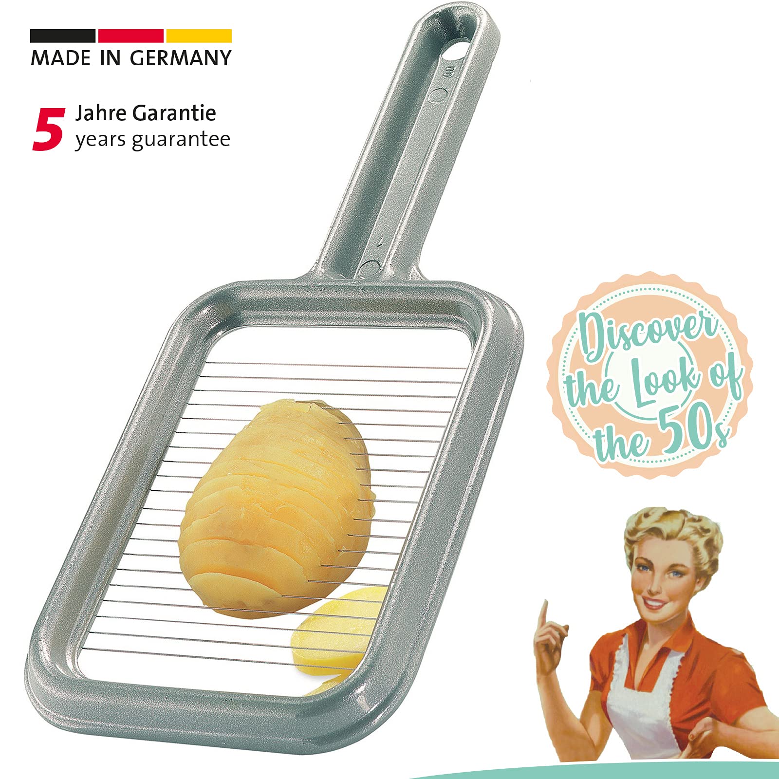 westmark-rondex-6080rt60-coupe-pommes-de-terre-et-mozzarella-aluminium-avec-20-f image 2