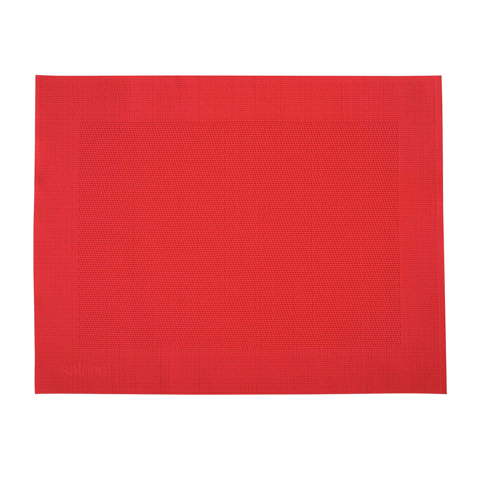westmark-set-de-4-sets-de-table-saleen-42-x-32-cm-synth-tique-aspect-textile-rou image 2