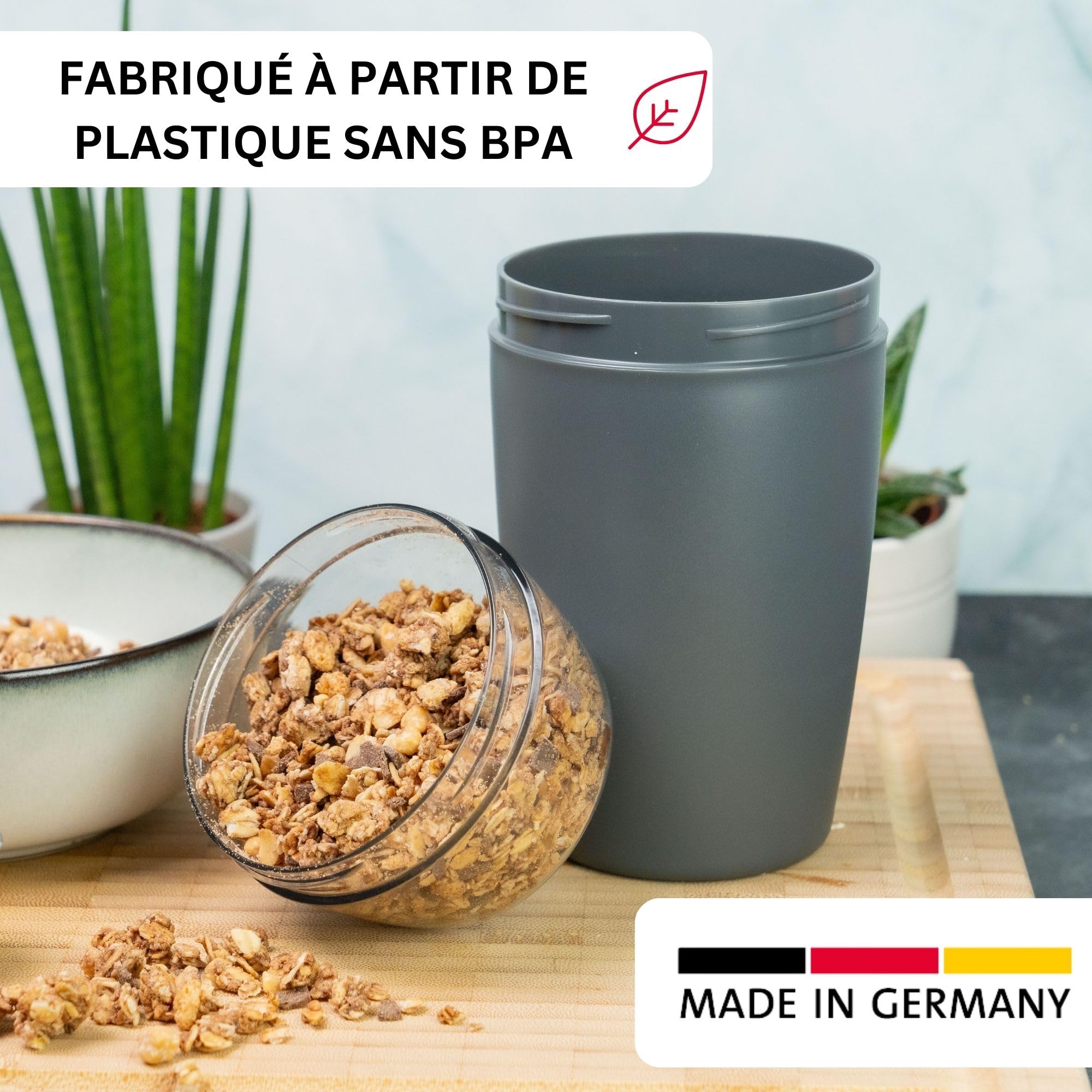 westmark-gobelet-c-r-ales-700-ml-gobelet-yaourt-et-porridge-emporter-2-compartim image 2