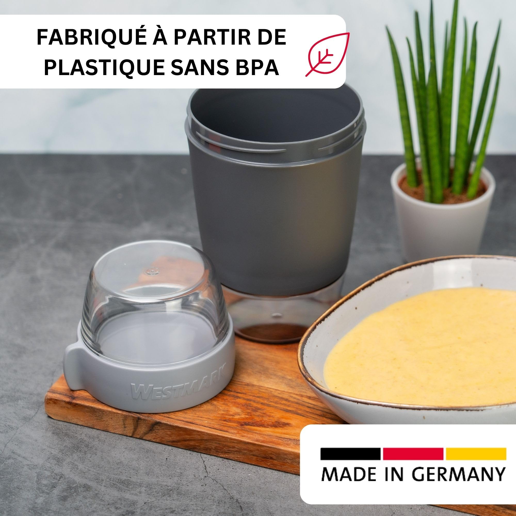 westmark-pot-d-jeuner-emporter-1150-ml-3-compartiments-tanches-micro-ondes-et-co image 2