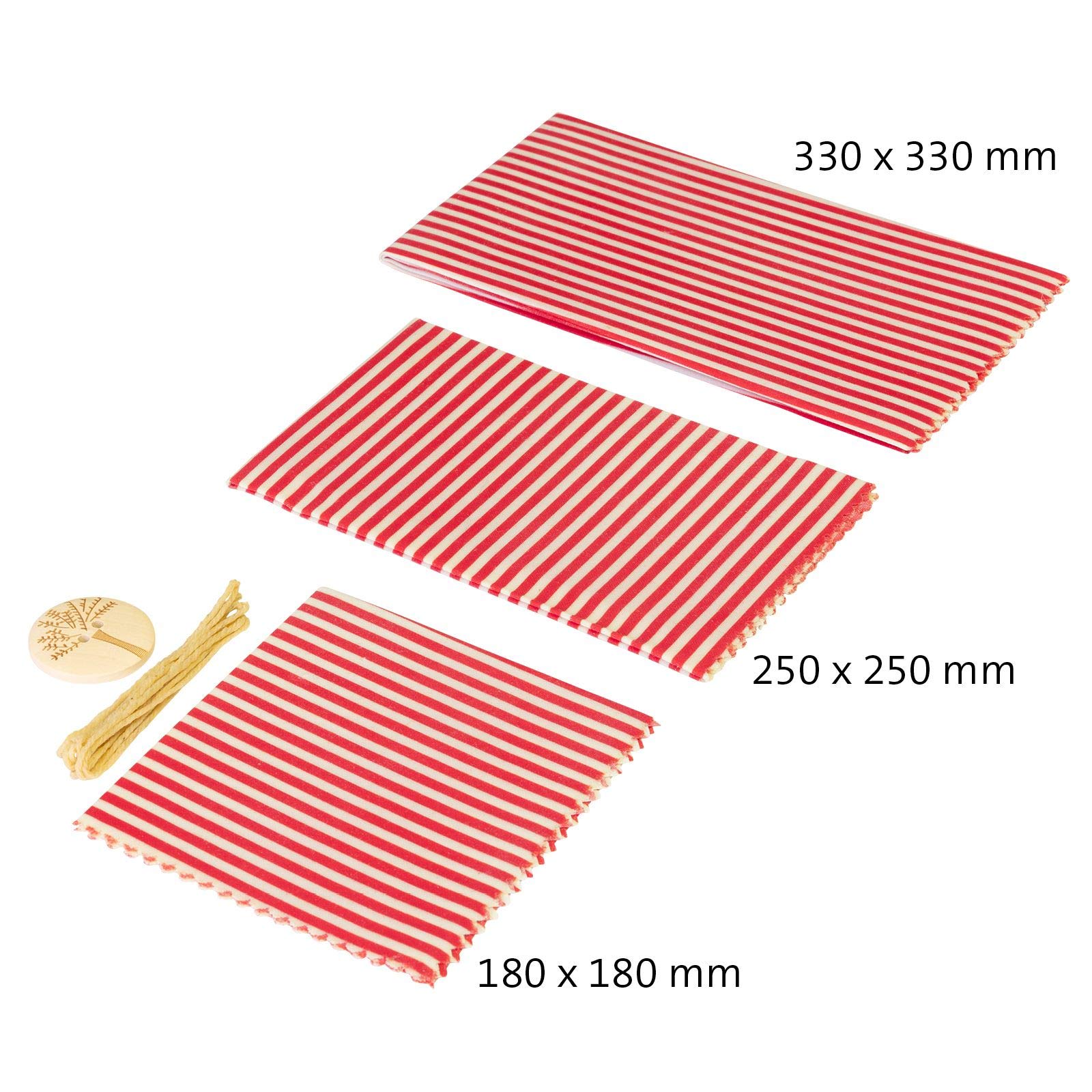 westmark-maja-23242260-lot-de-3-lingettes-en-cire-d-abeille-avec-bouton-et-cordo image 6