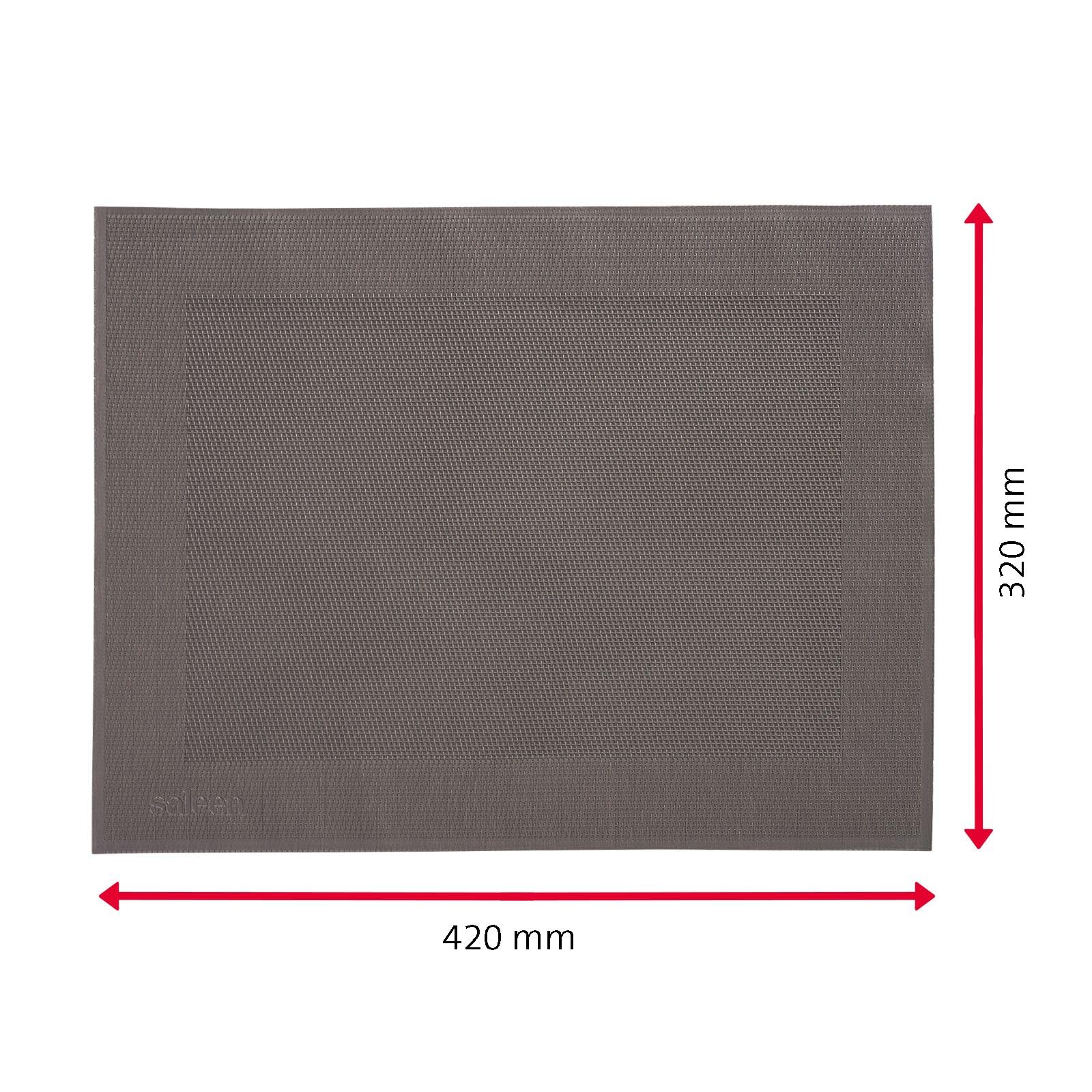 westmark-saleen-lot-de-4-sets-de-table-42-x-32-cm-vinyle-polyester-taupe-marron- image 6