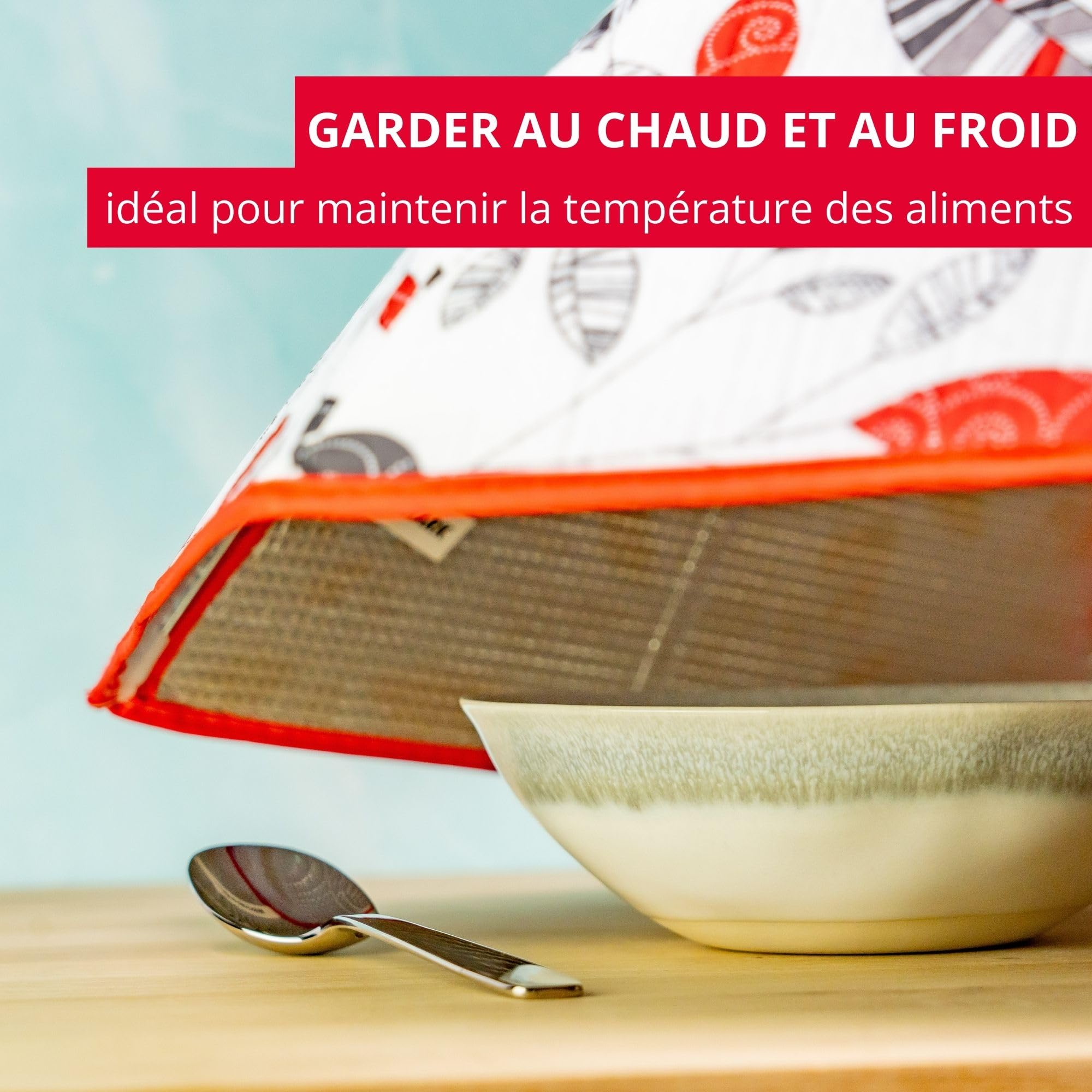 westmark-couverture-thermique-pour-aliments-68-cm-couvercle-pliable-pour-repas-c image 2