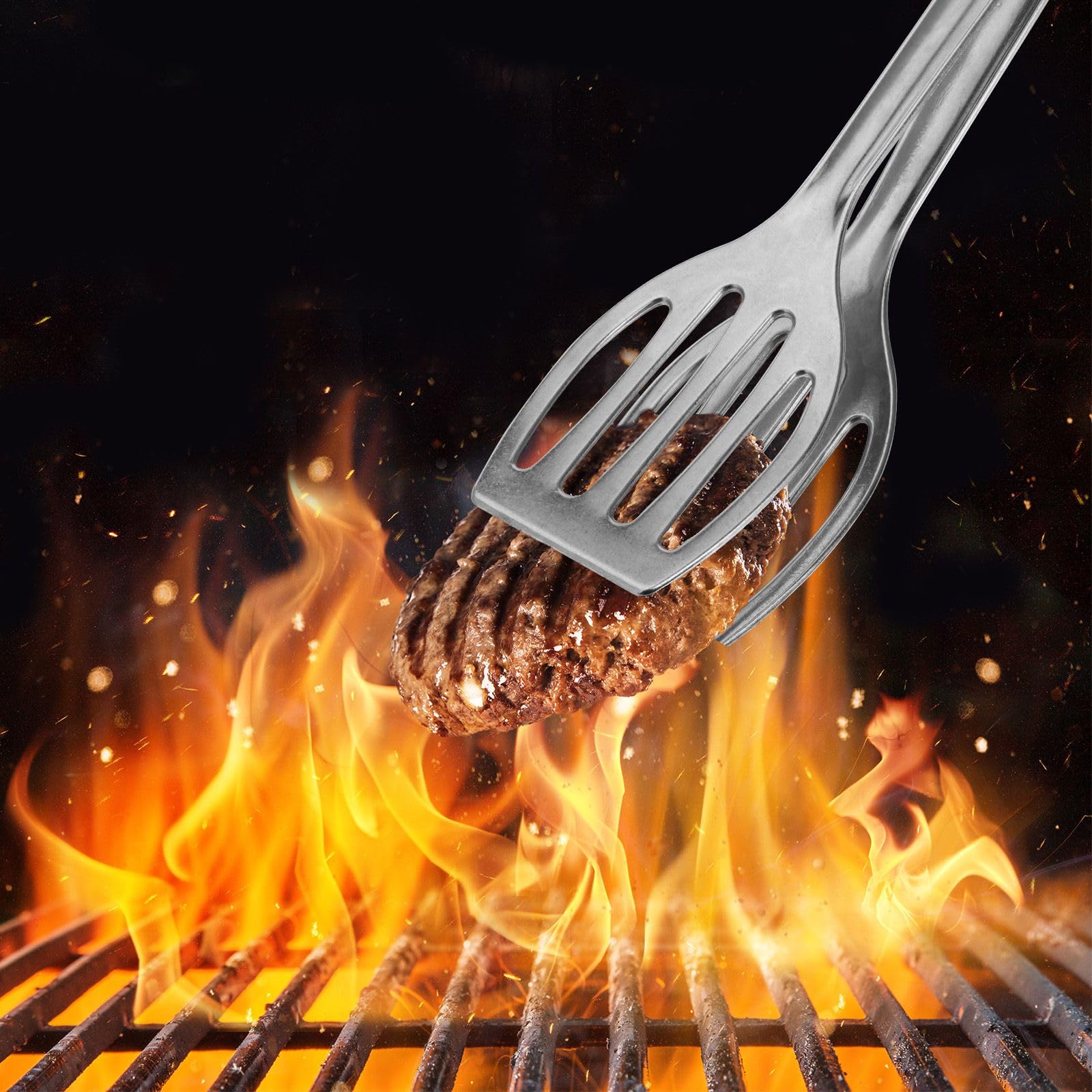 westmark-duetto-double-spatule-et-pince-barbecue-27-5-cm-aluminium-moul-2-en-1 image 6