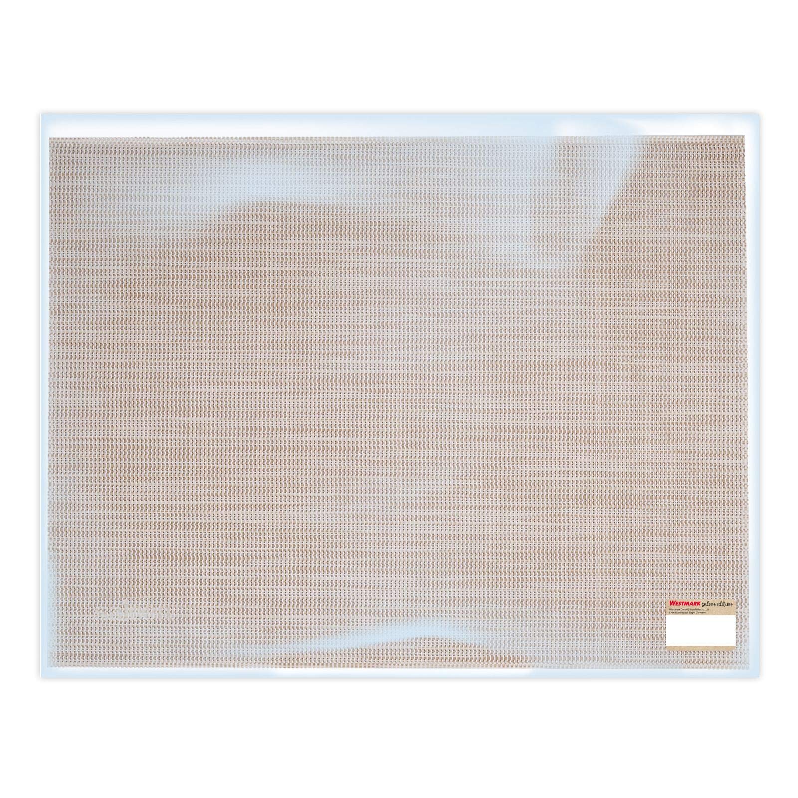 westmark-uni-lot-de-6-sets-de-table-42-x-32-cm-beige-blanc-chin image 7