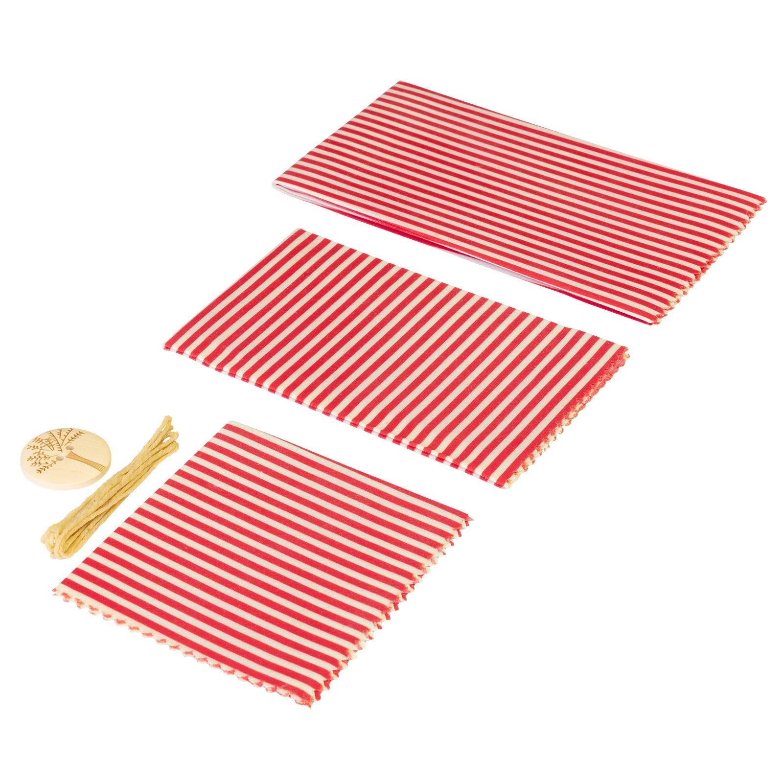 westmark-maja-23242260-lot-de-3-lingettes-en-cire-d-abeille-avec-bouton-et-cordo image 1