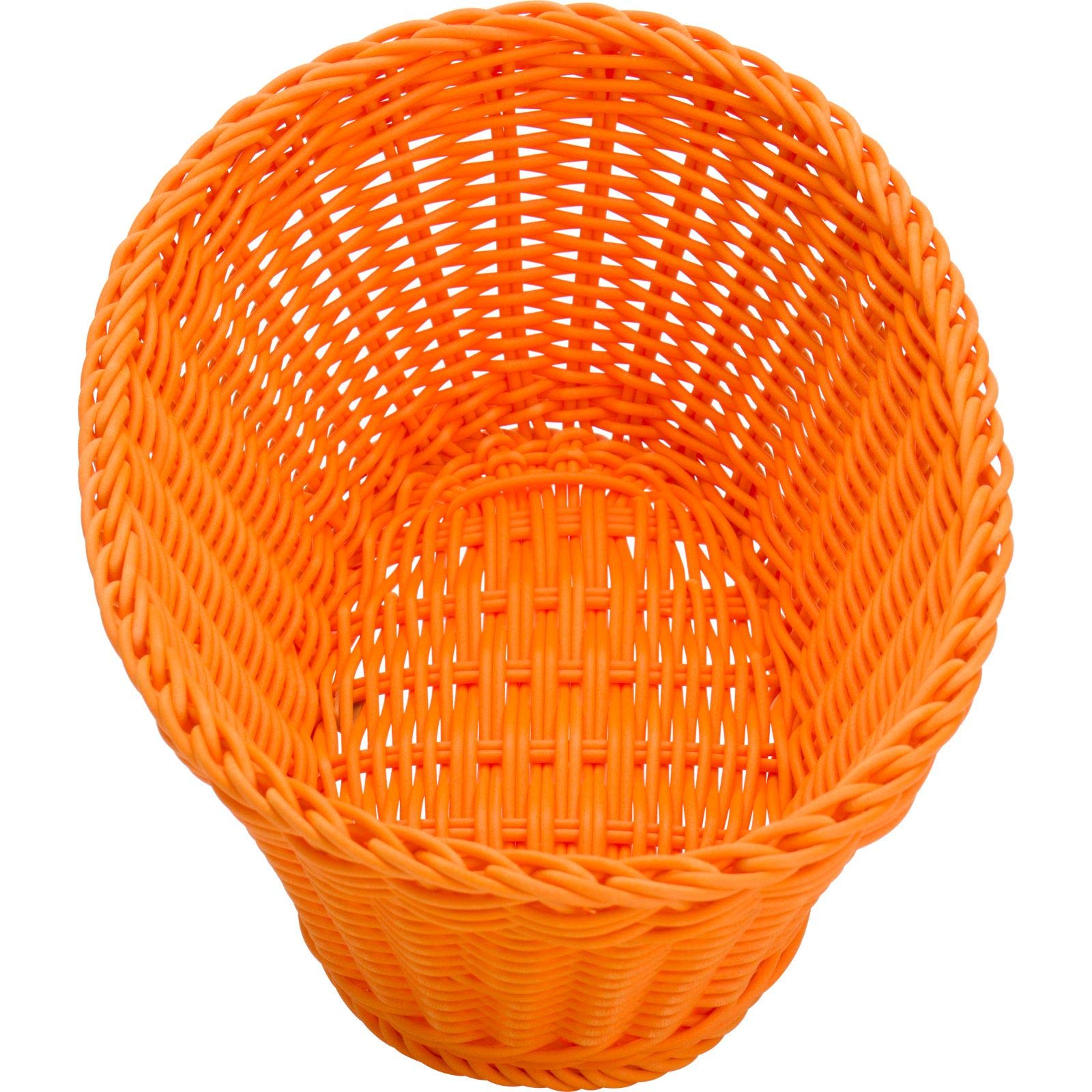 saleen-2039281-corbeille-ovale-conique-orange-26-x-18-5-x-9-cm-vannerie-synth-ti image 2