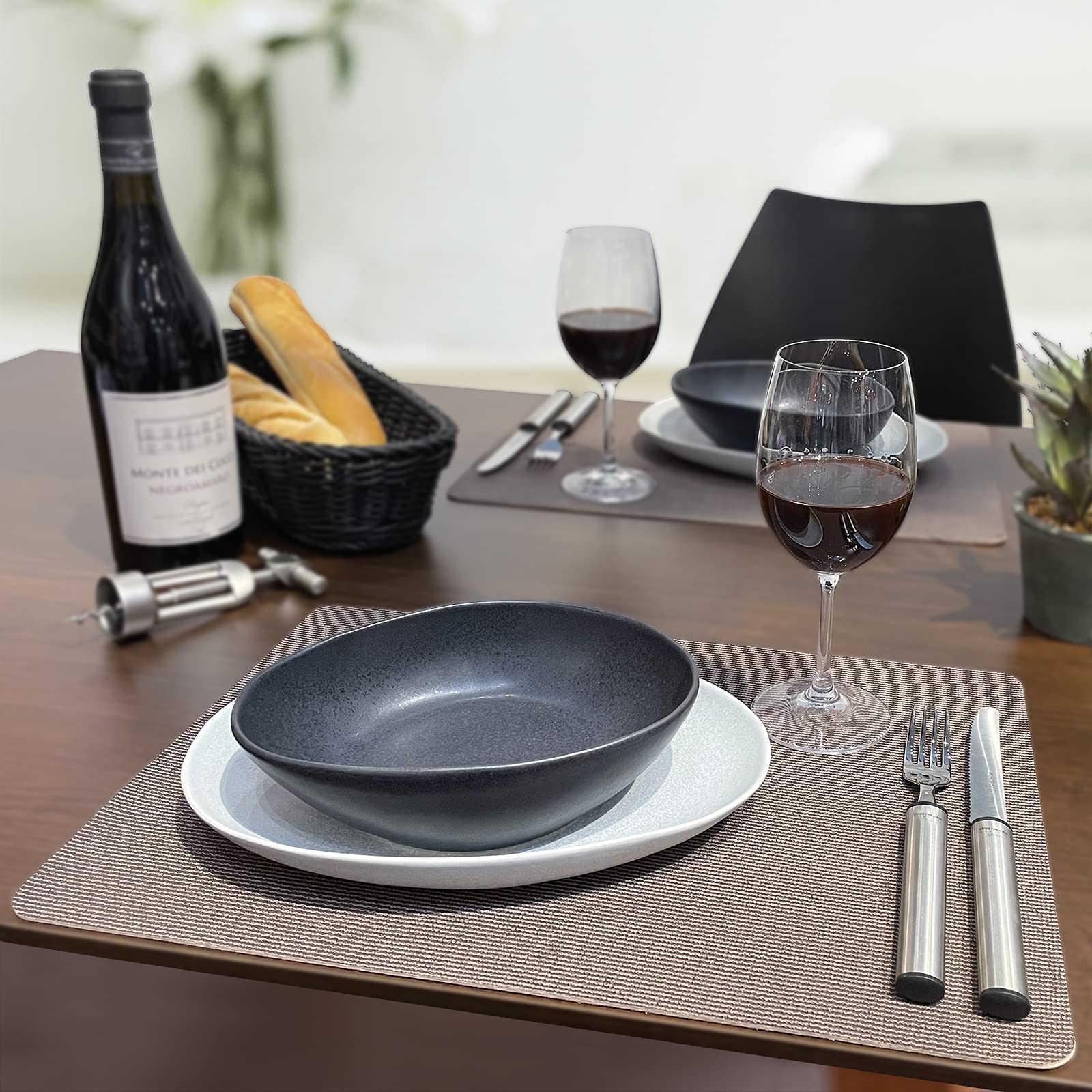 westmark-terra-01057006150-set-de-4-sets-de-table-43-x-30-cm-plastique-marron image 7