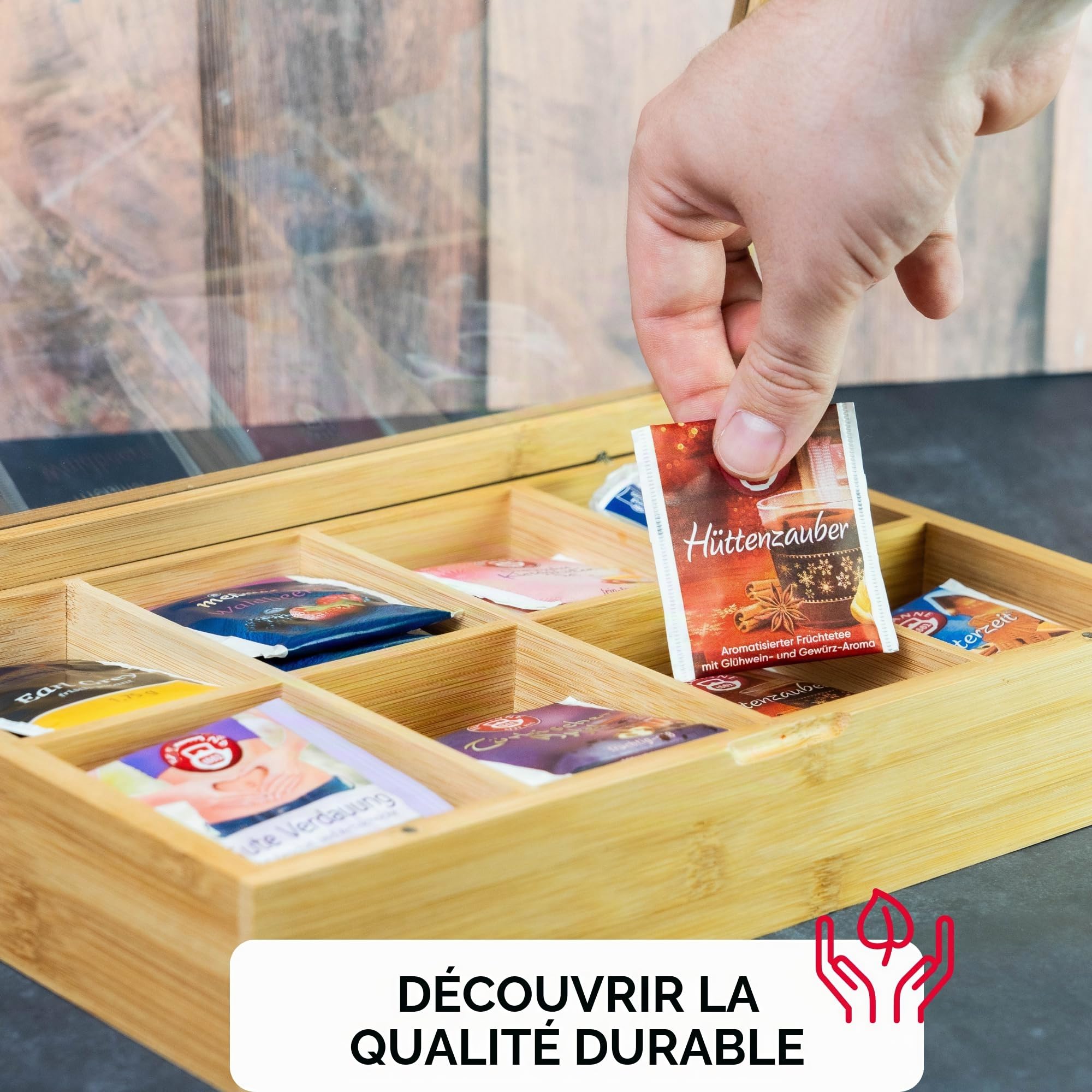 westmark-teatime-15732260-bo-te-th-en-bambou-8-compartiments-couvercle-magn-tiqu image 7