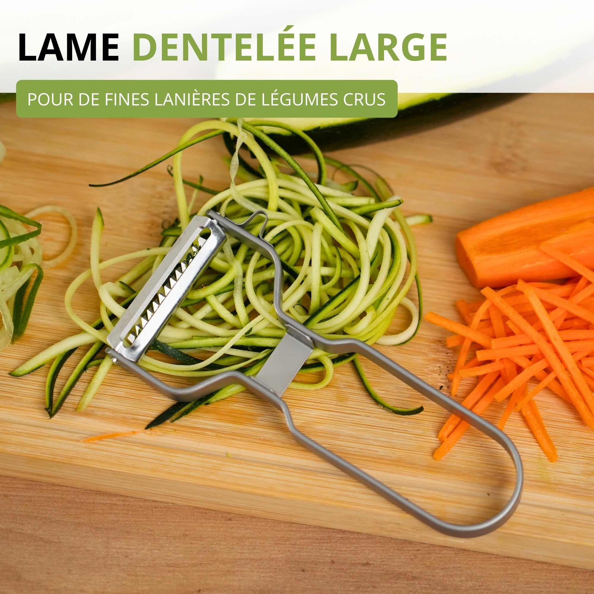 westmark-coupe-l-gumes-julienne-en-acier-inoxydable-lame-dentel-e-pour-bandes-de image 3