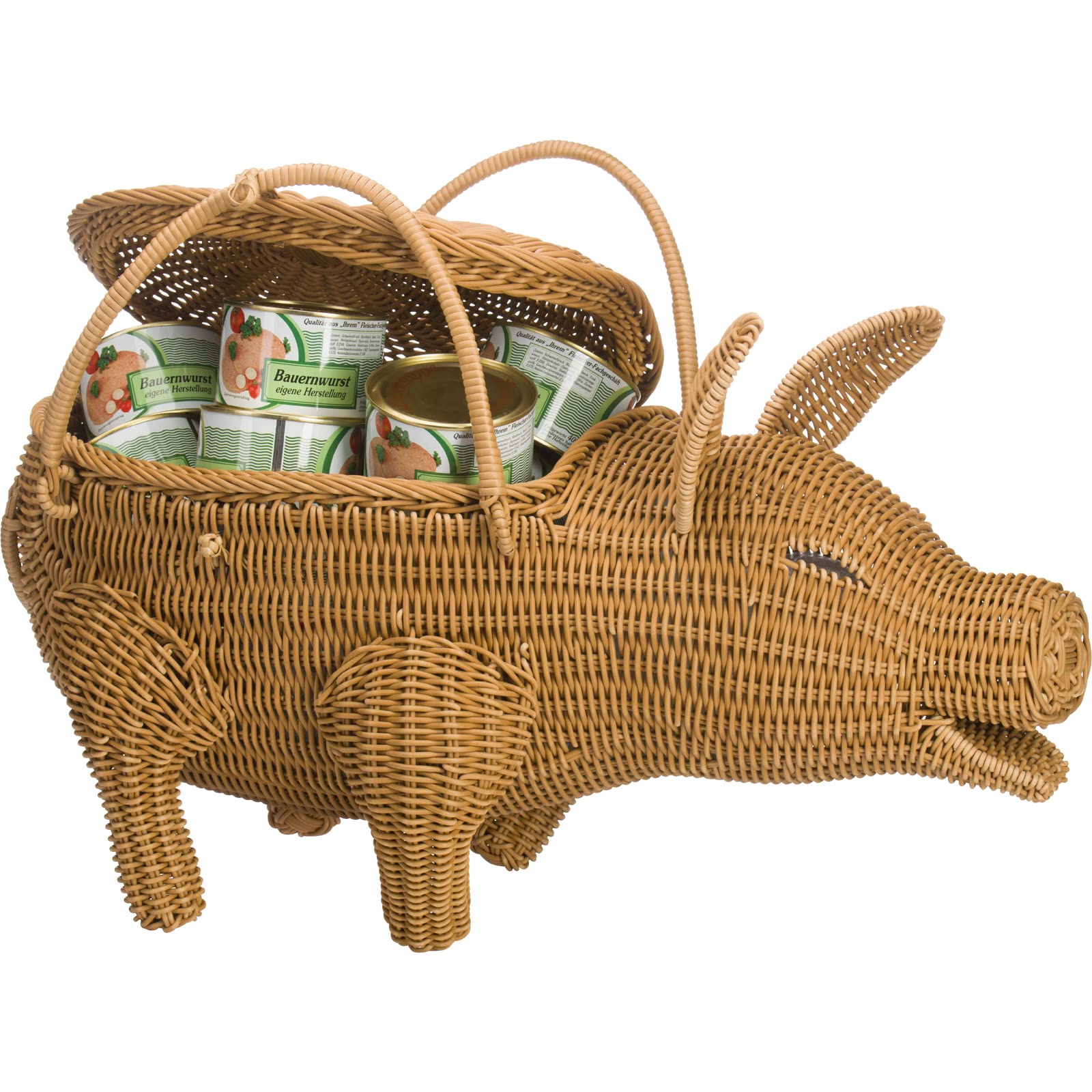 westmark-saleen-2018104101-panier-d-coratif-en-forme-de-cochon-beige-fabrication image 2