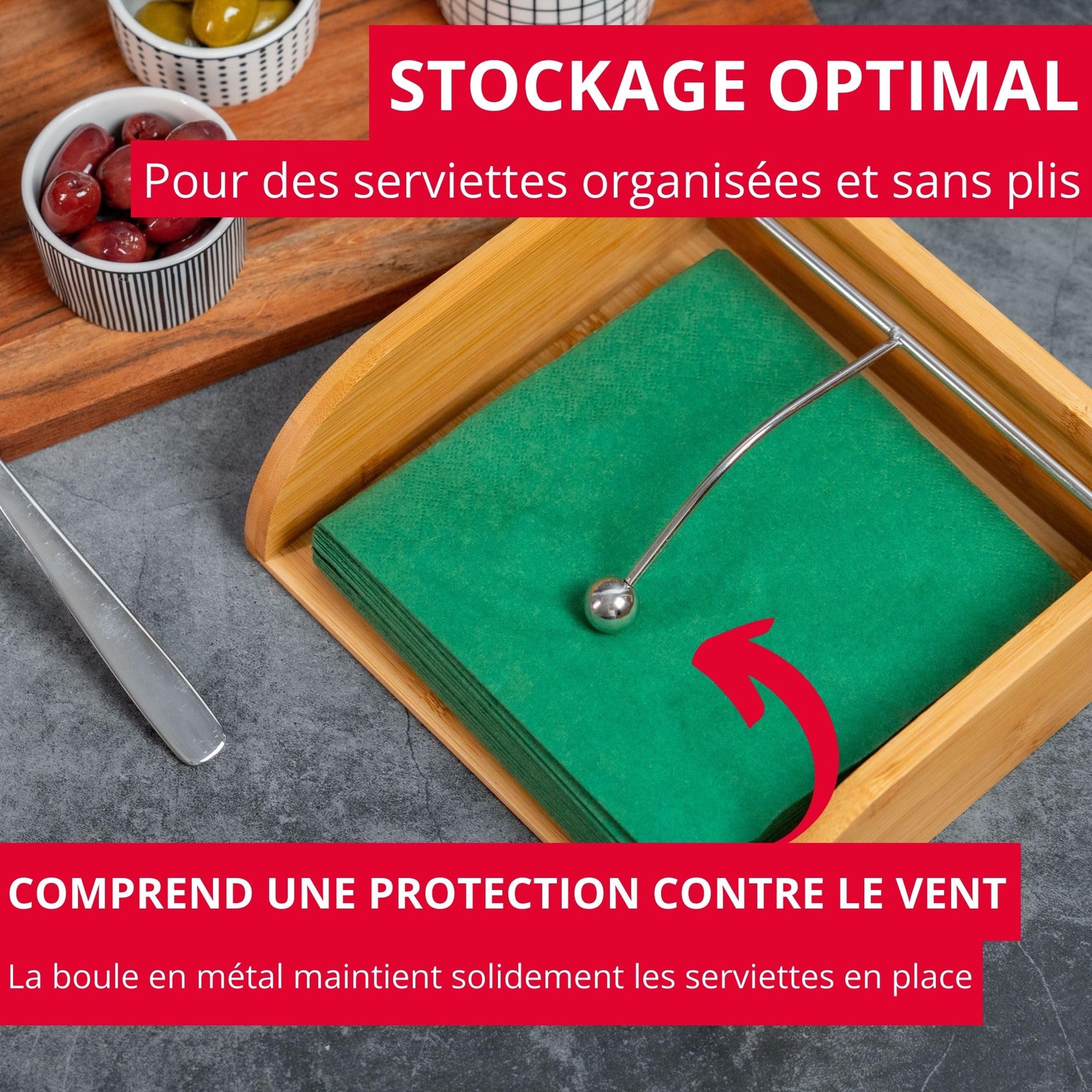 westmark-tapas-friends-porte-serviettes-distributeur-avec-poids-en-acier-inoxyda image 2