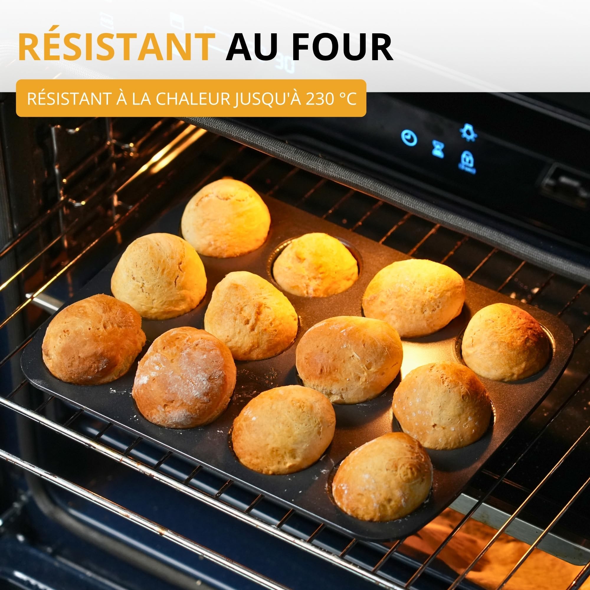 westmark-moule-pain-anti-adh-sif-12-empreintes-noir-0-90-kg-passe-au-lave-vaisse image 7