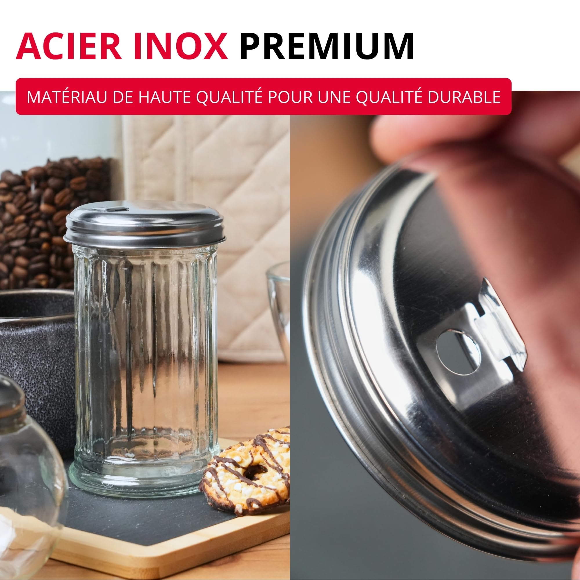 westmark-sucrier-doseur-new-york-65202260-300-ml-verre-et-acier-inoxydable-argen image 5