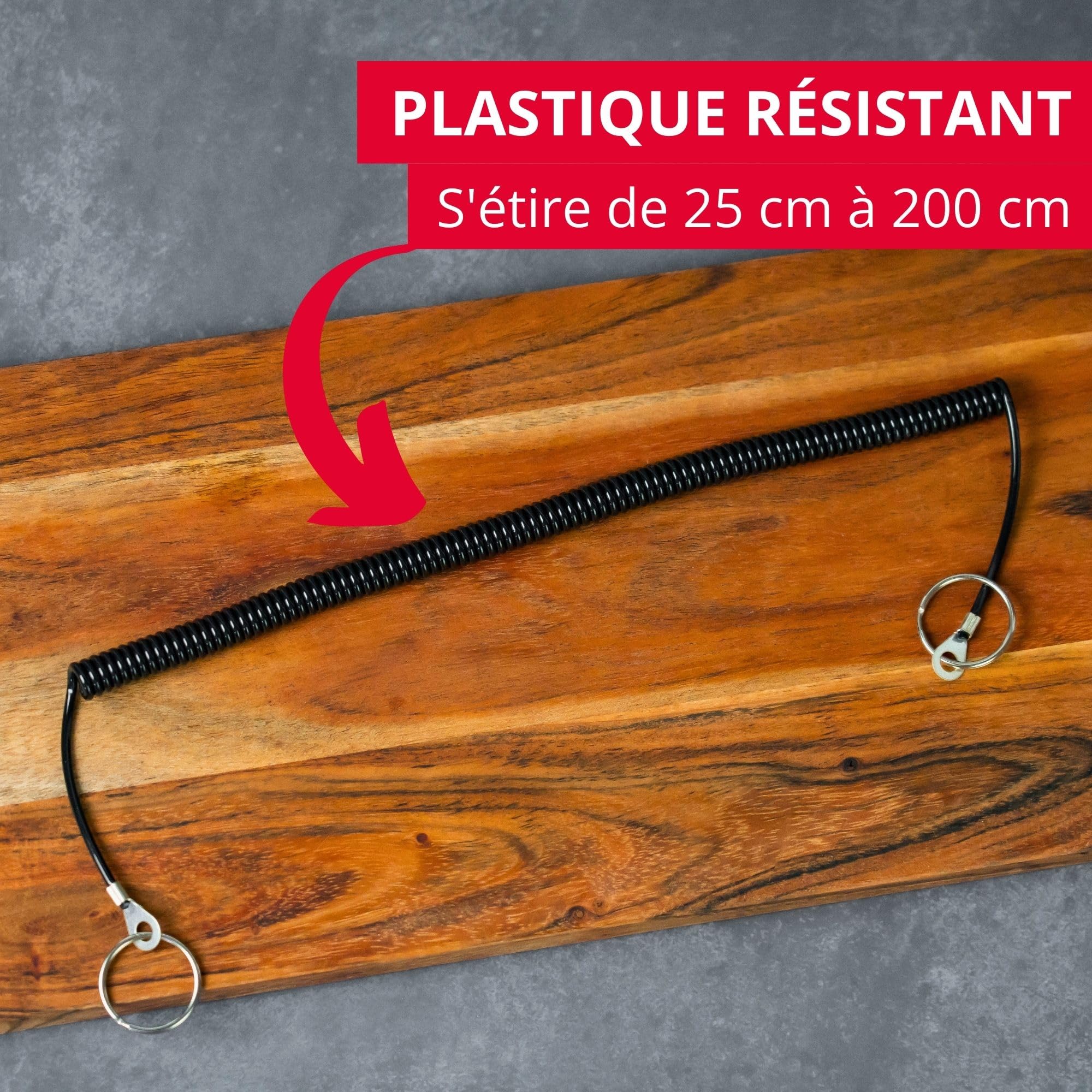 westmark-cha-ne-spirale-avec-2-anneaux-acier-25-mm-extensible-25-200-cm-pour-bou image 3
