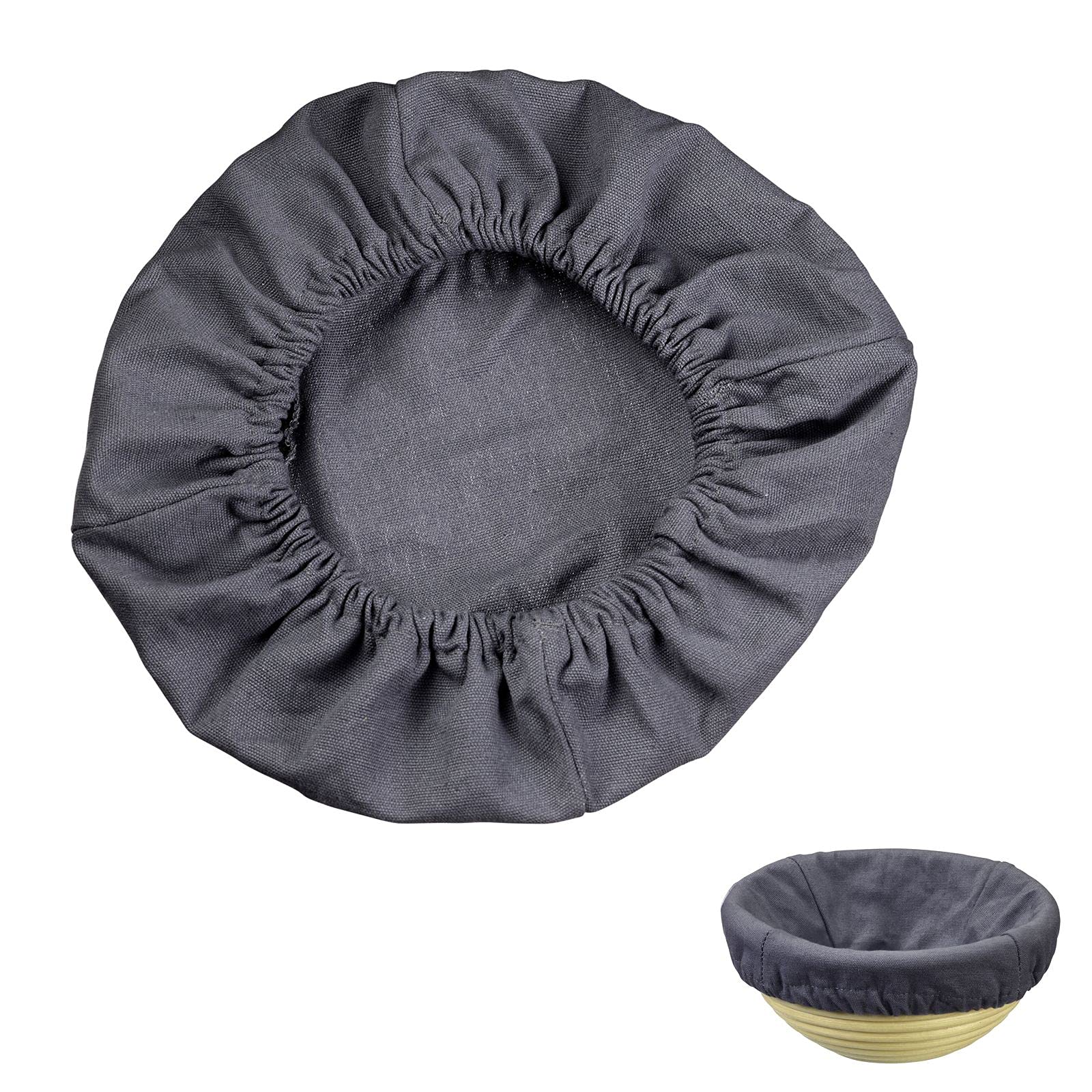 westmark-3209226a-housse-pour-couffin-panier-rond-en-coton-anthracite image 2