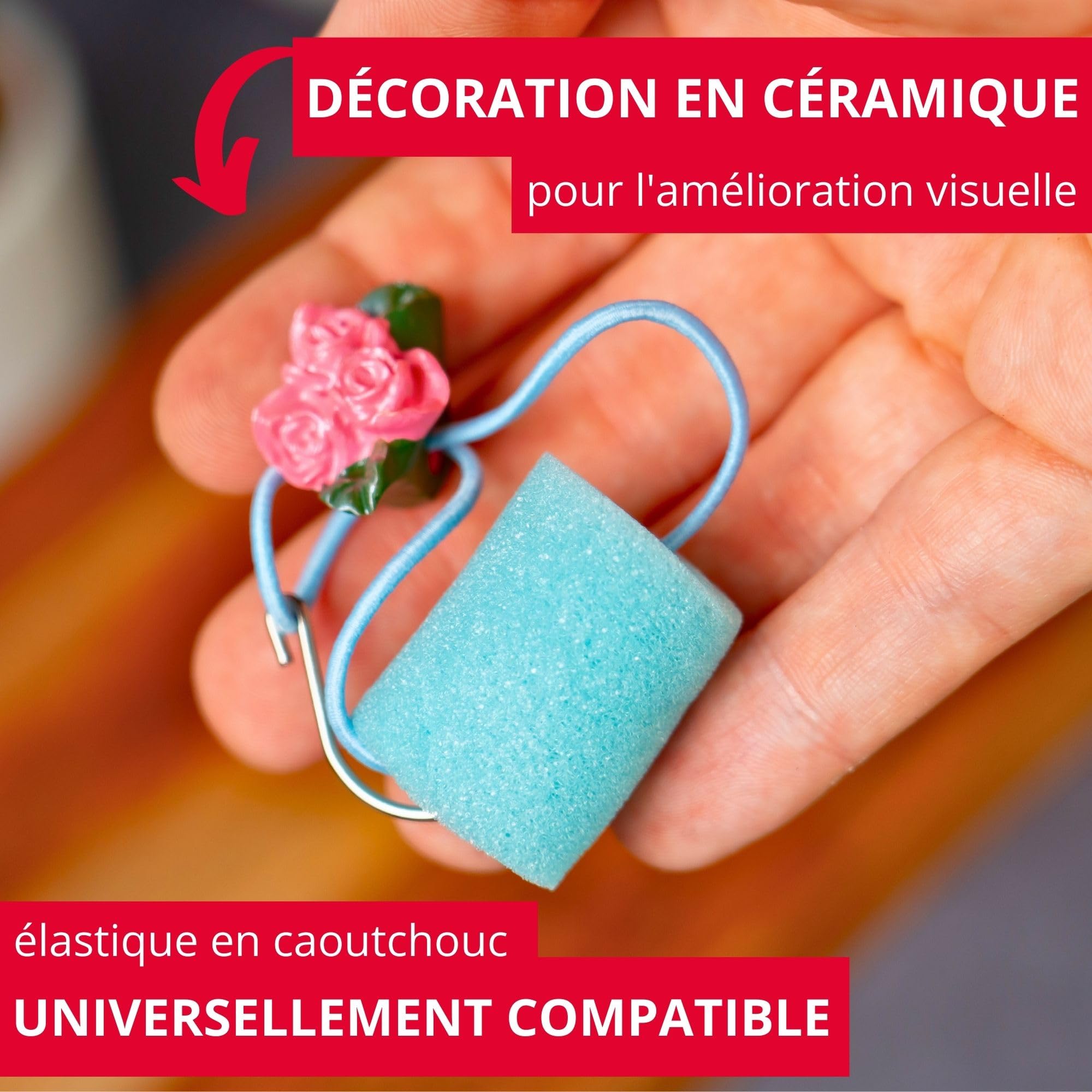 westmark-butterfly-pare-gouttes-pour-th-i-re-lot-de-3-mousse-c-ramique-m-tal-rou image 3