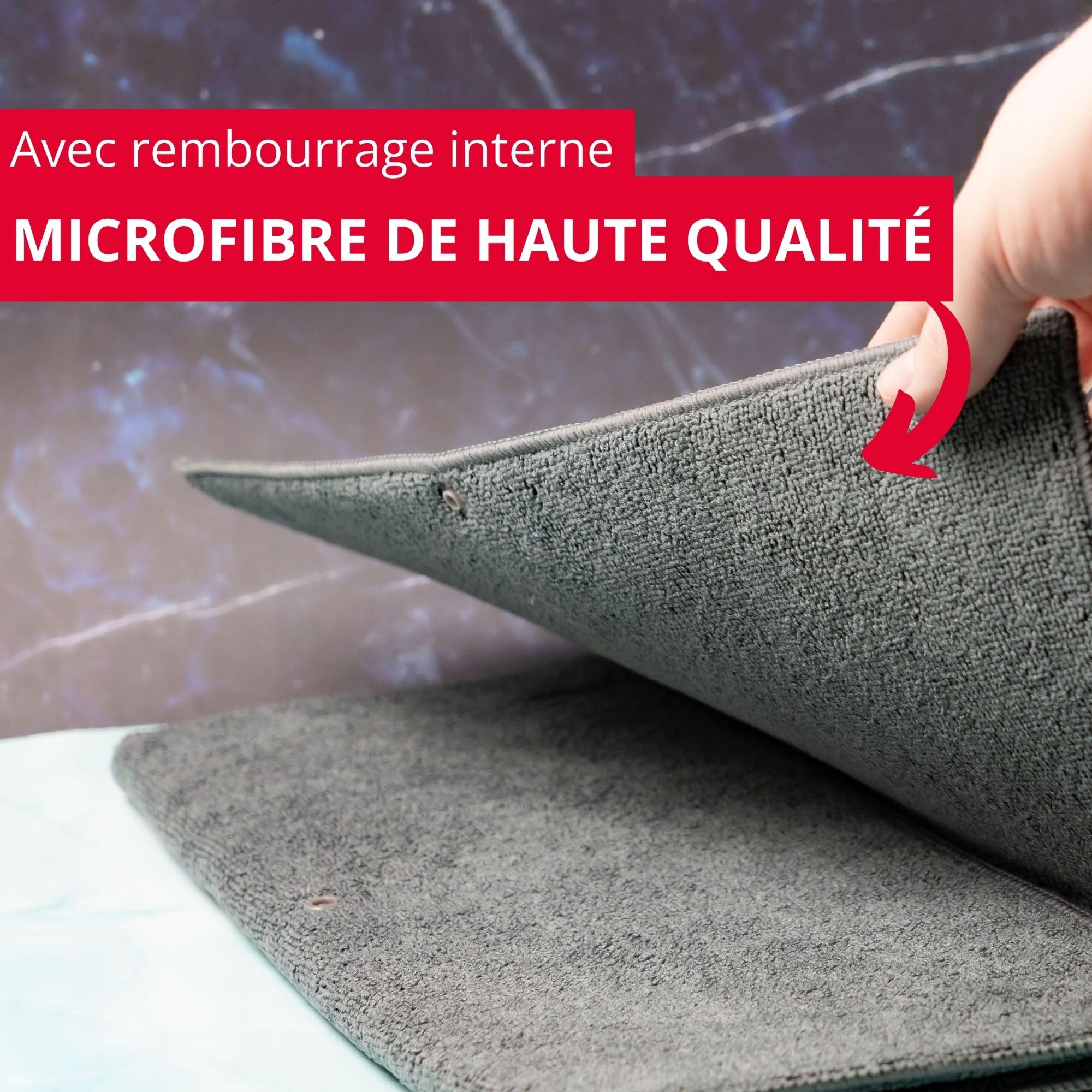 westmark-tapis-d-gouttage-en-microfibre-tr-s-absorbante-lot-de-2-36-x-44-cm-gris image 2
