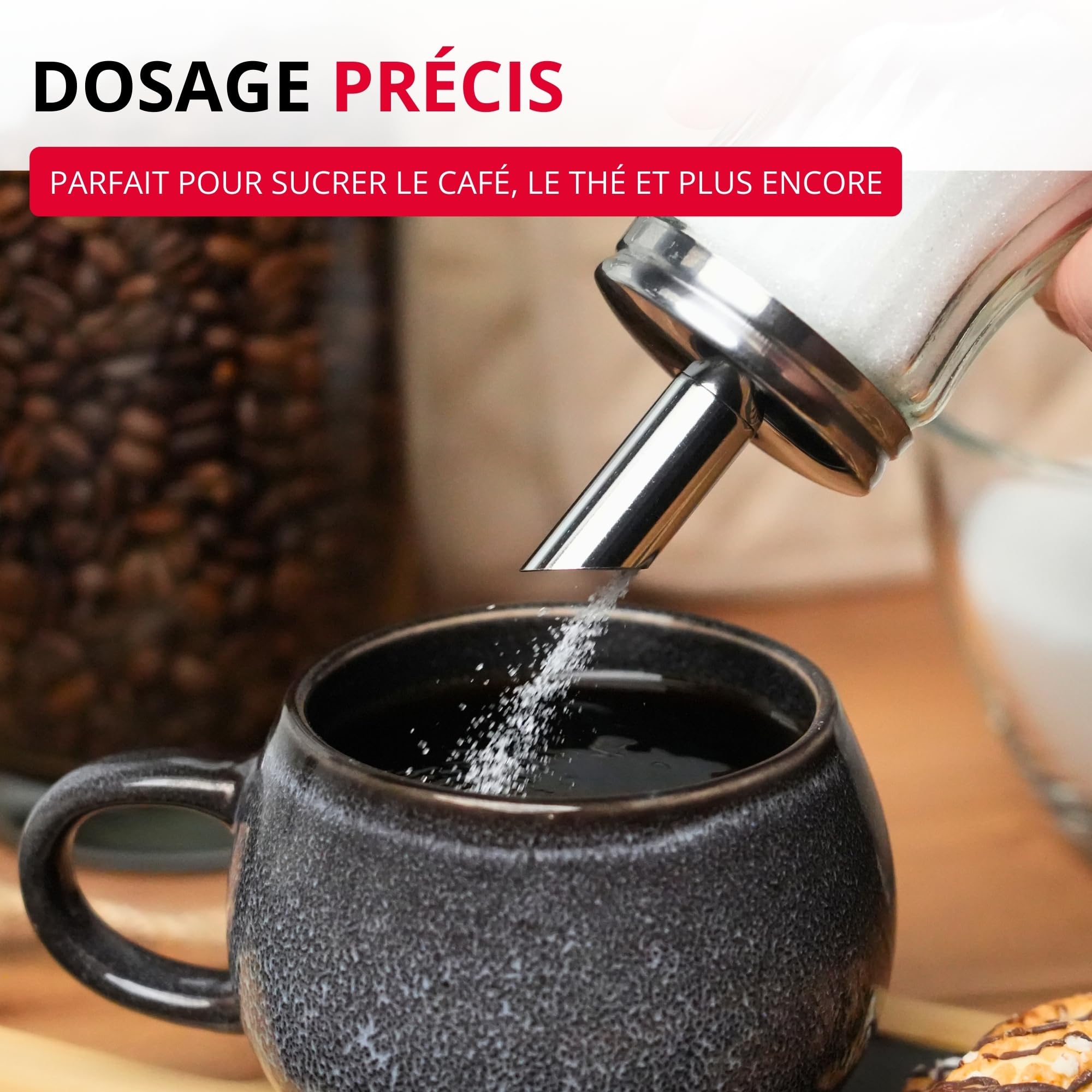 westmark-berlin-sucrier-250-ml-en-verre-et-acier-inoxydable-avec-couvercle-argen image 3