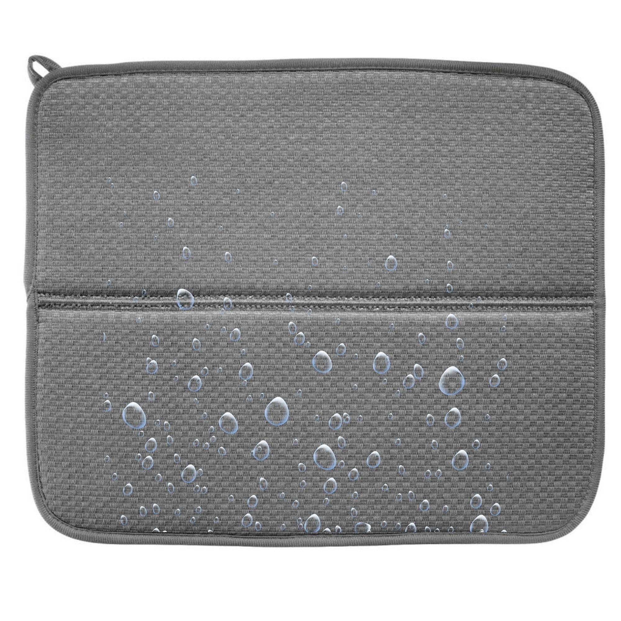 westmark-tapis-d-gouttage-en-microfibre-tr-s-absorbante-lot-de-2-36-x-44-cm-gris image 1