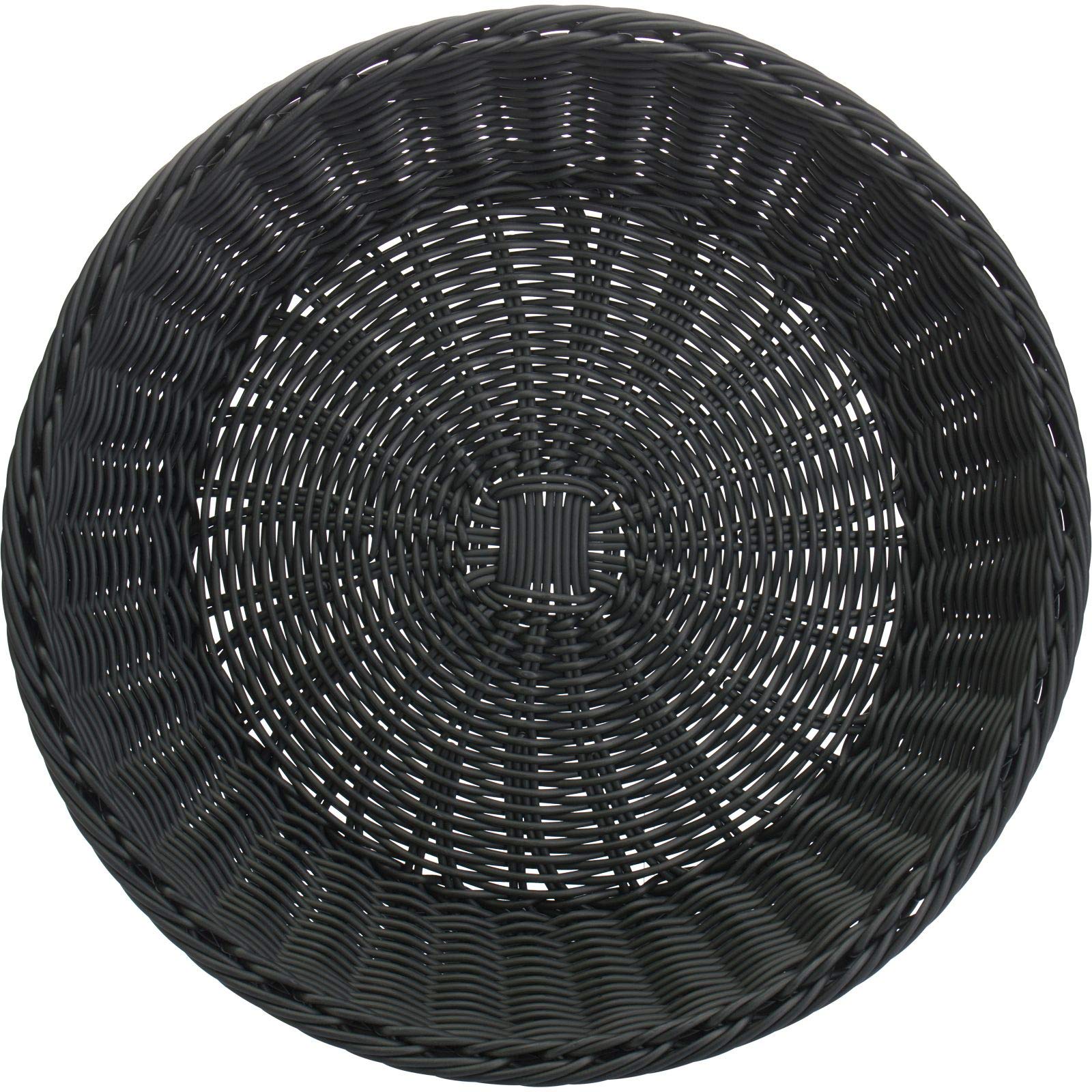 westmark-saleen-corbeille-ronde-artisanale-37-x-9-cm-noir-vannerie-synth-tique-r image 4