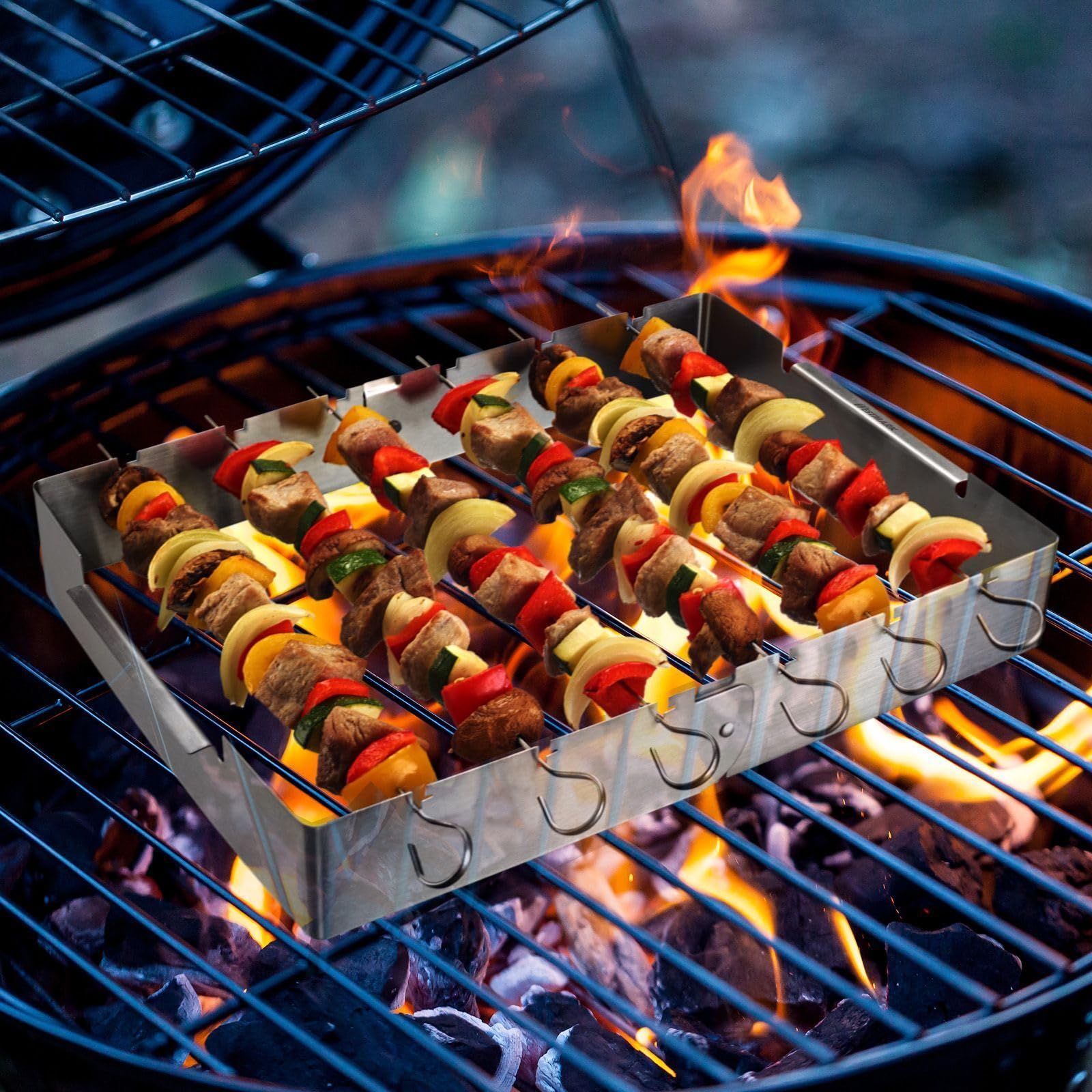westmark-support-pour-brochettes-7-pi-ces-acier-inoxydable-6-brochettes-longues- image 7