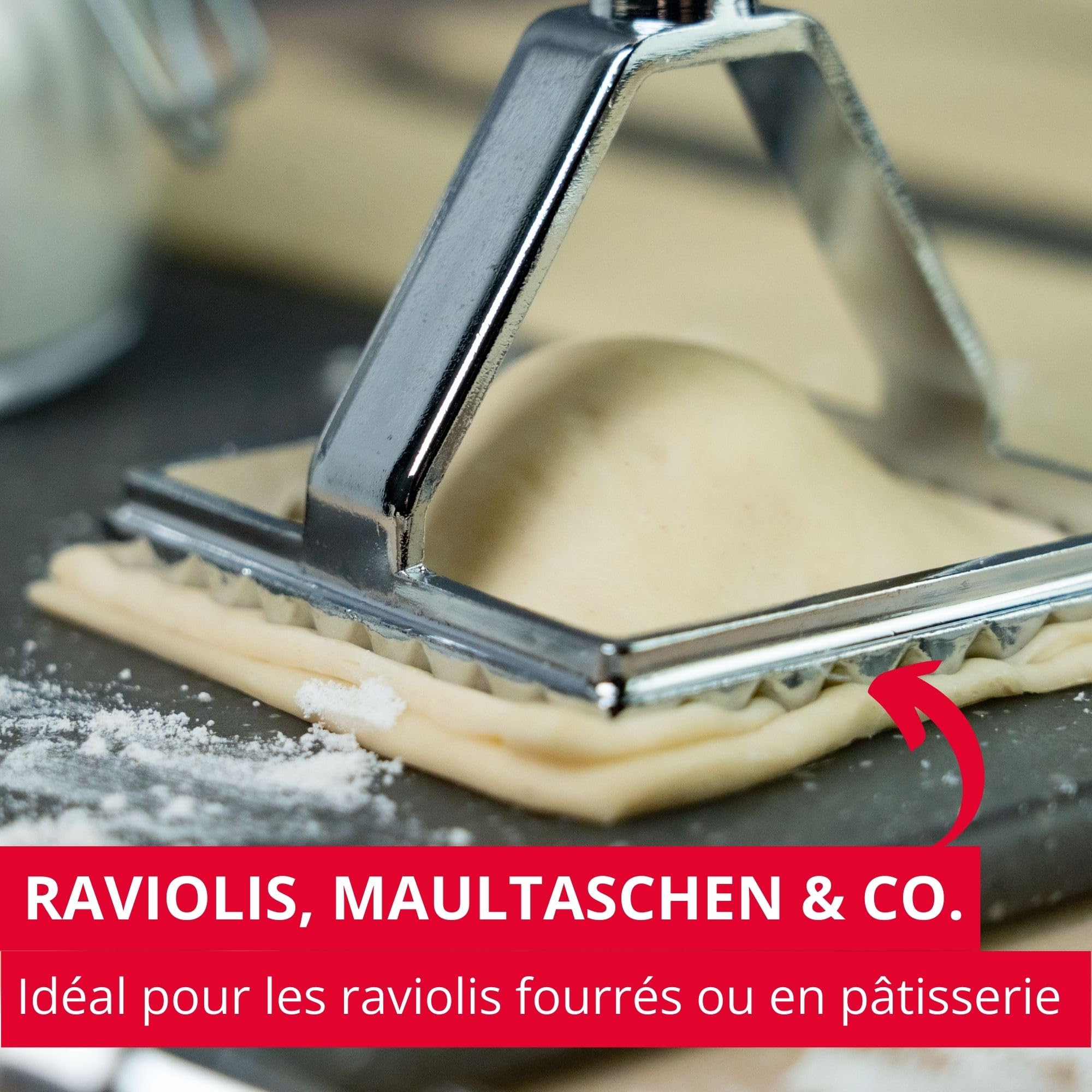 westmark-giulia-70-x-70-mm-roulette-ravioli-et-coupe-p-te-carr-cannel-en-zinc-av image 2