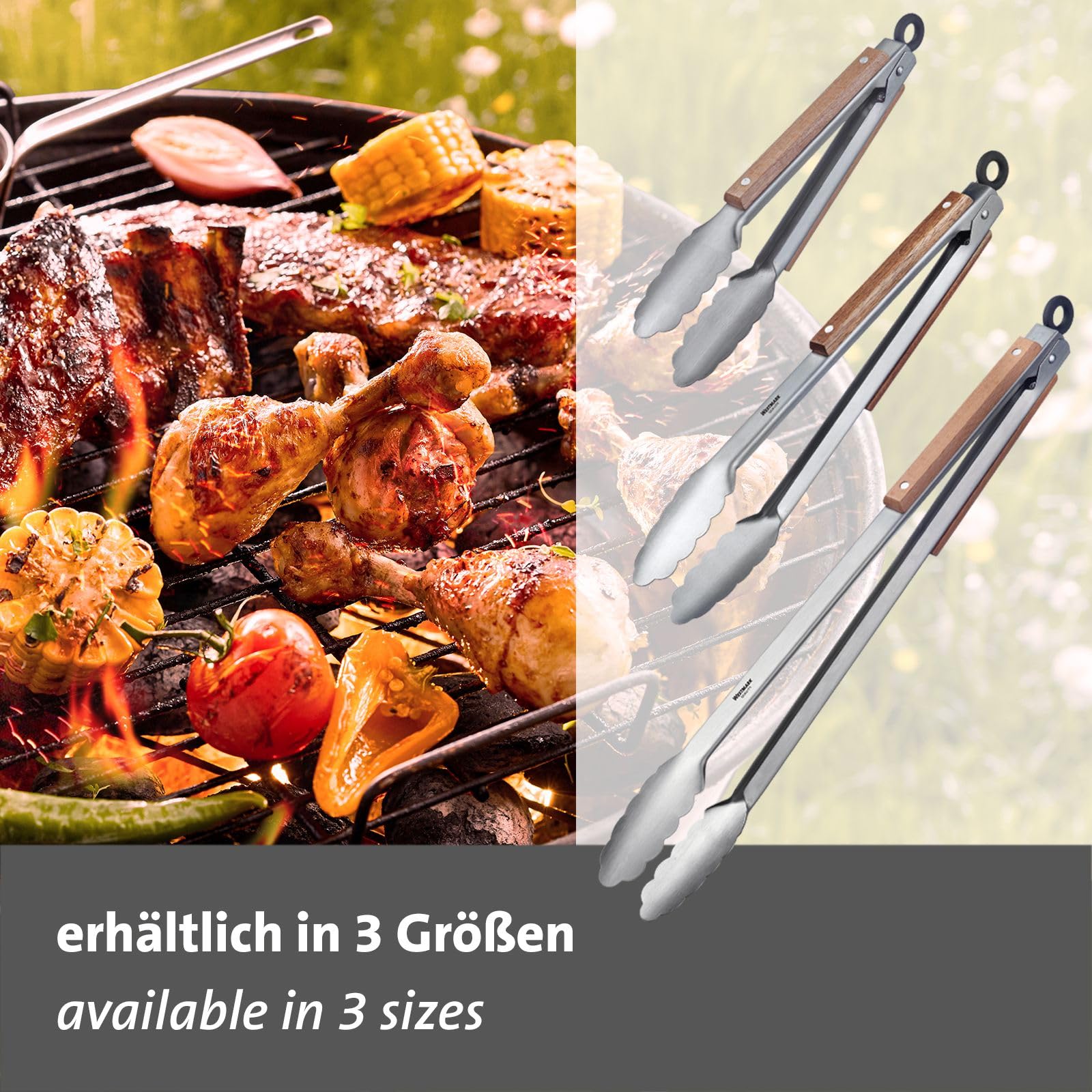 westmark-classic-wood-maxi-pince-grillade-et-pince-servir-44-cm-acier-inoxydable image 6