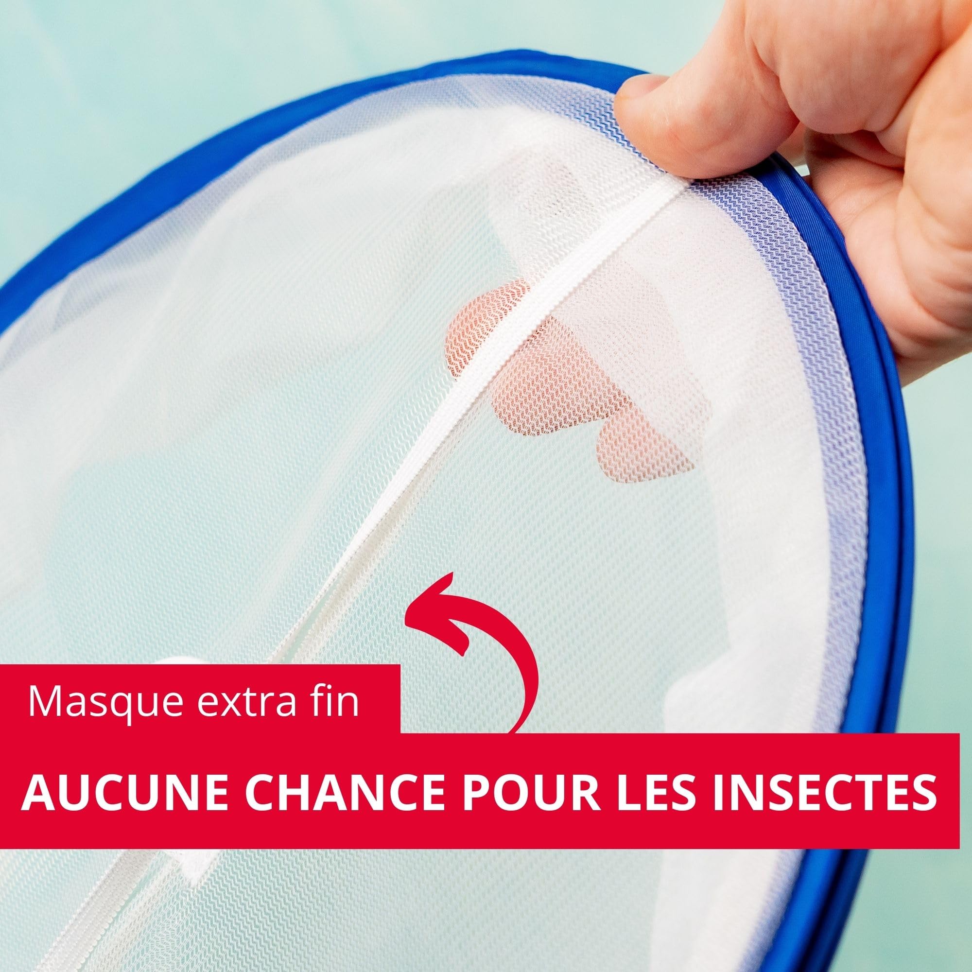 westmark-hoody-couverture-alimentaire-34-cm-bleue-couverture-pliable-anti-insect image 2