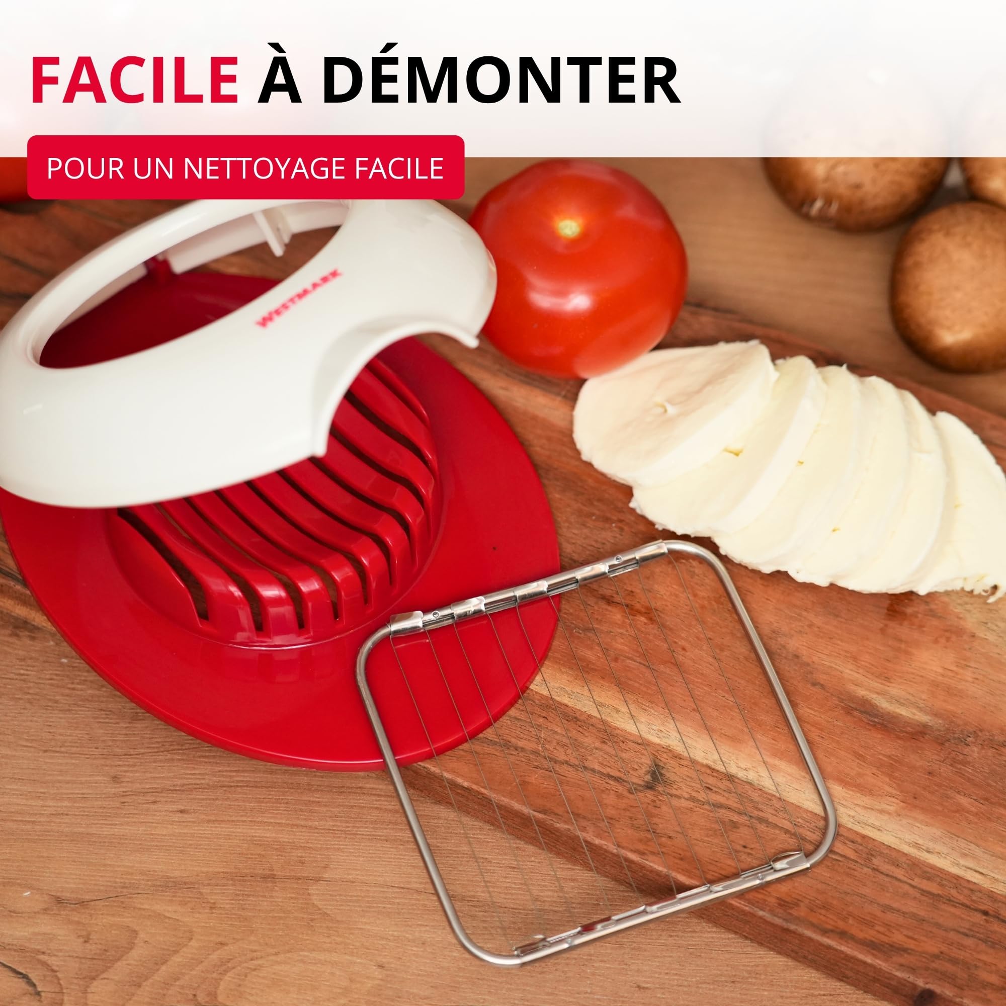 westmark-caprese-coupe-mozzarella-10-fils-en-acier-inoxydable-tension-individuel image 6
