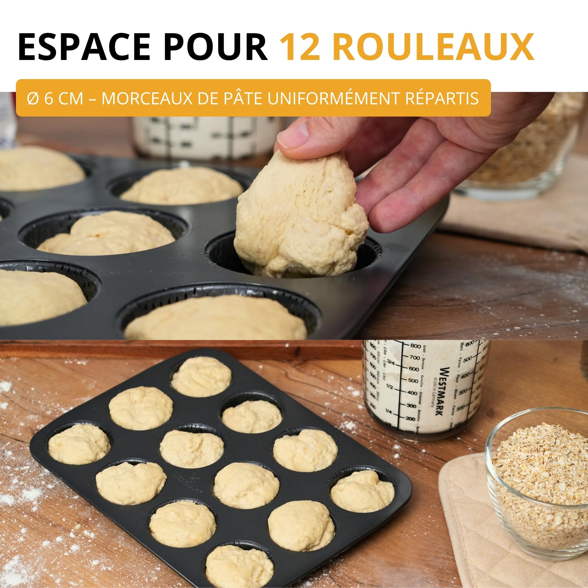 westmark-moule-pain-anti-adh-sif-12-empreintes-noir-0-90-kg-passe-au-lave-vaisse image 4