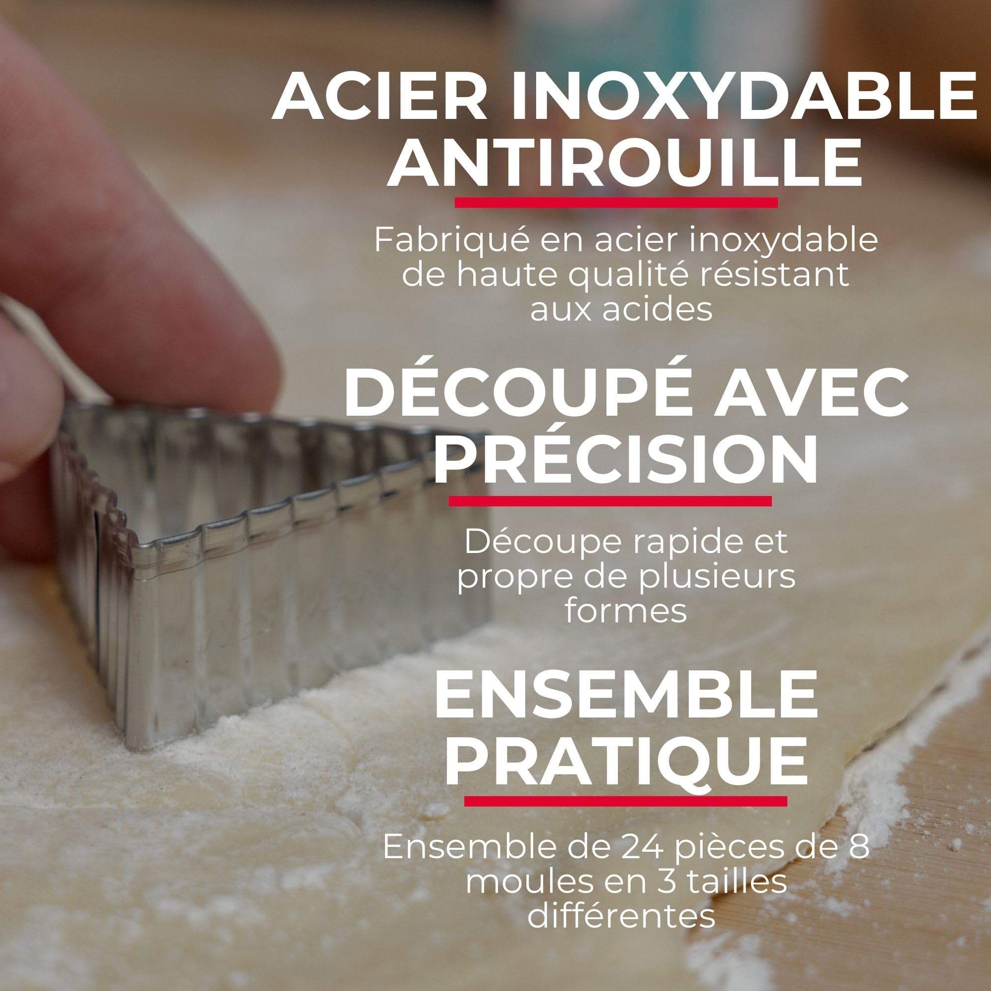 westmark-lot-de-3-emporte-pi-ces-triangulaires-ondul-s-en-acier-inoxydable-4-5-e image 5