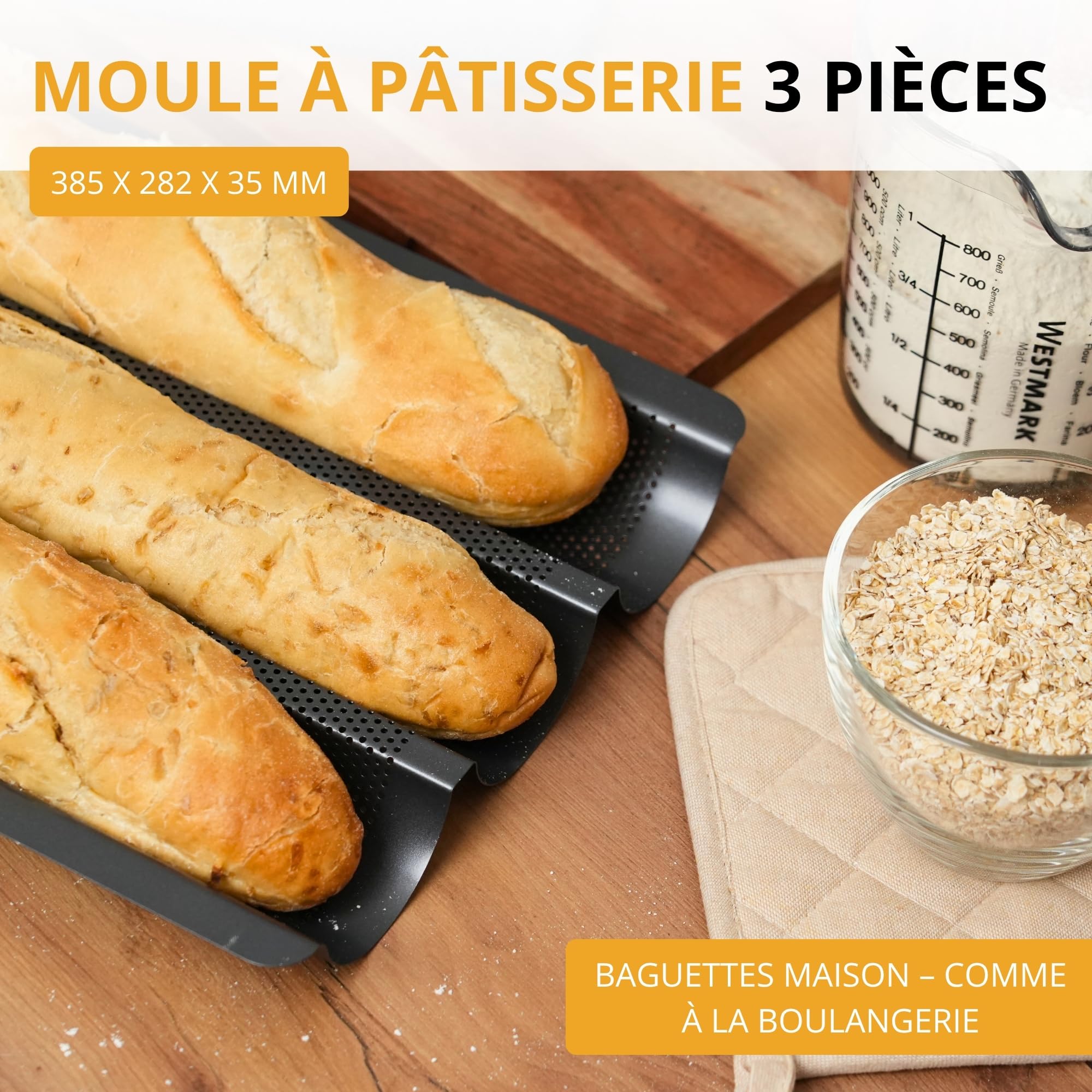 westmark-32982260-moule-baguettes-pour-3-baguettes-38-5-cm-acier-antiadh-sif-per image 2