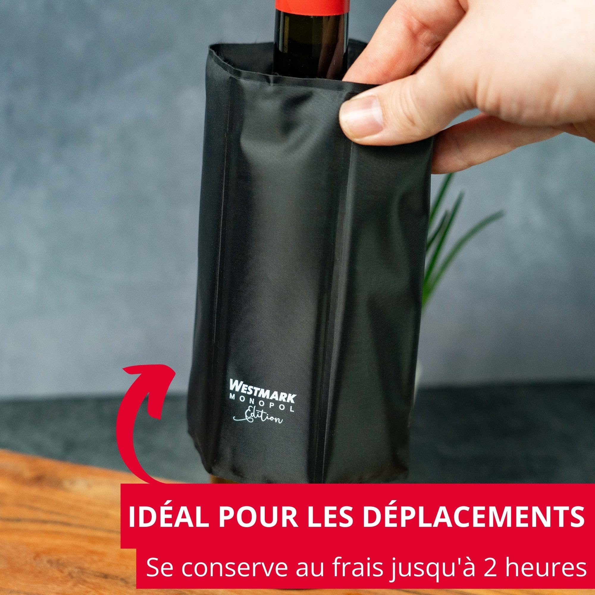 westmark-frigus-manchon-de-refroidissement-pour-vin-et-champagne-7-5-10-cm-noir- image 5