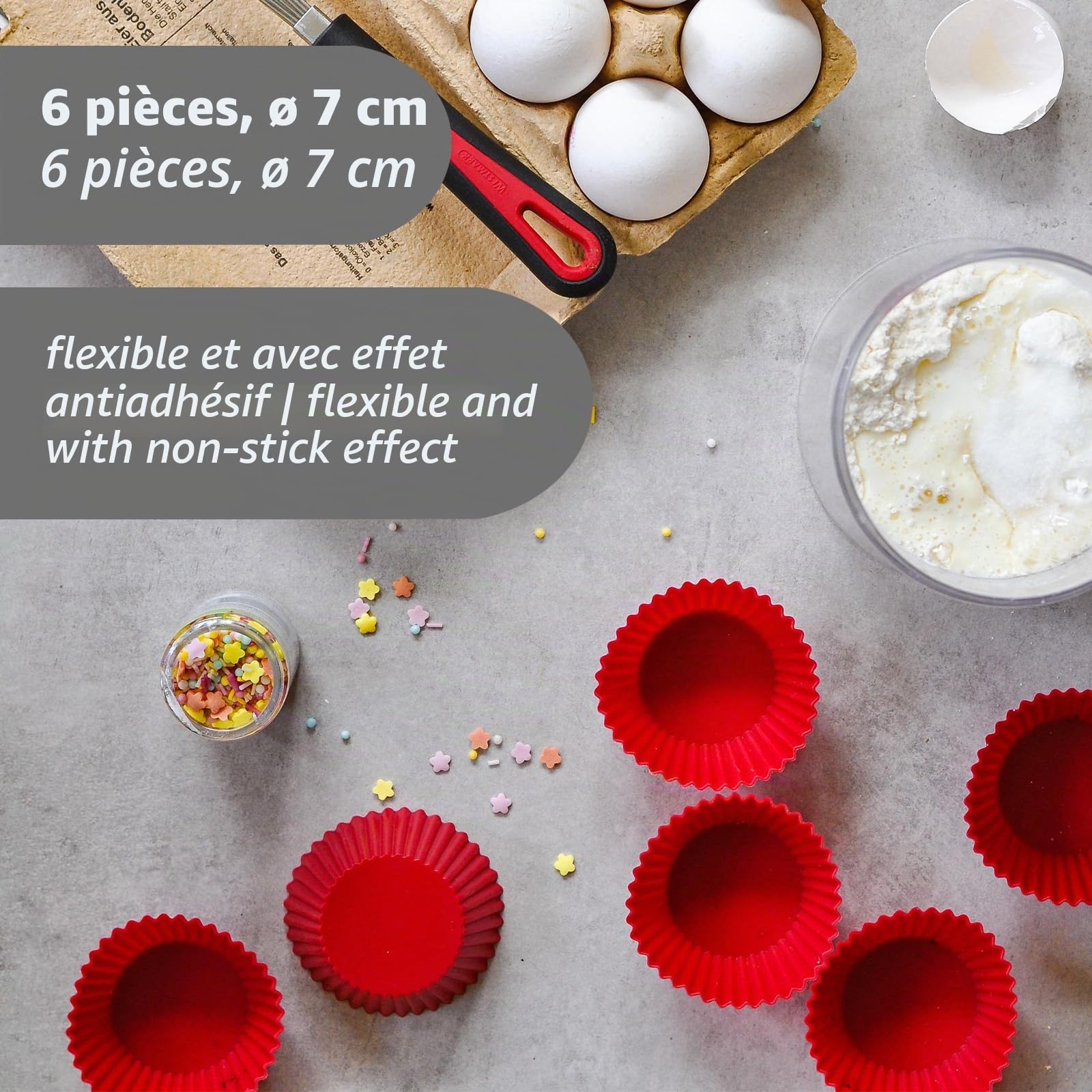 westmark-30142260-moules-muffin-silicone-set-de-6-7-x-7-x-3-cm-anti-adh-sif-roug image 3