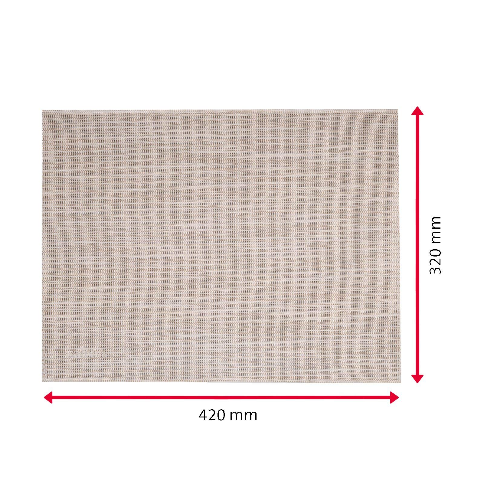 westmark-uni-lot-de-6-sets-de-table-42-x-32-cm-beige-blanc-chin image 6