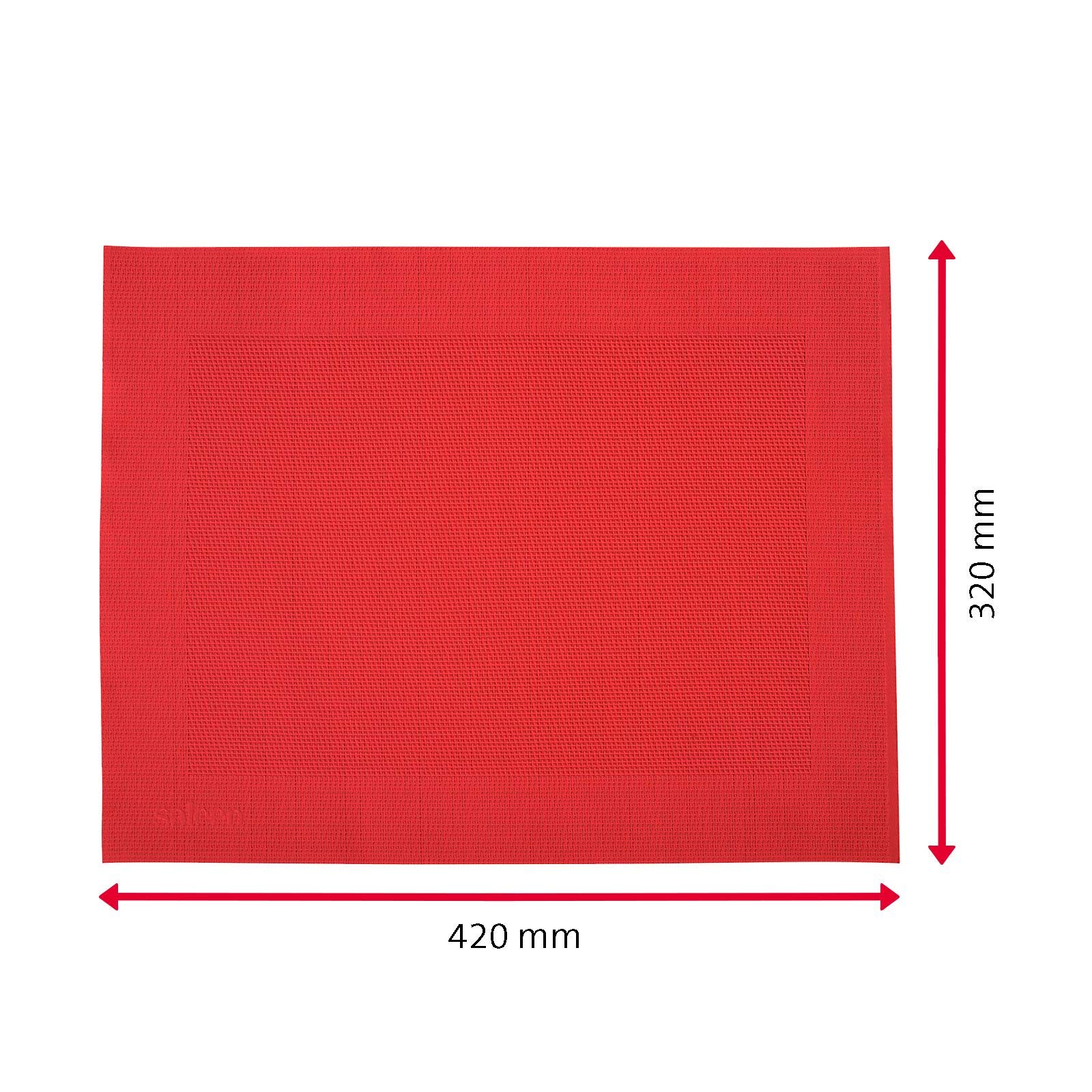 westmark-set-de-4-sets-de-table-saleen-42-x-32-cm-synth-tique-aspect-textile-rou image 6
