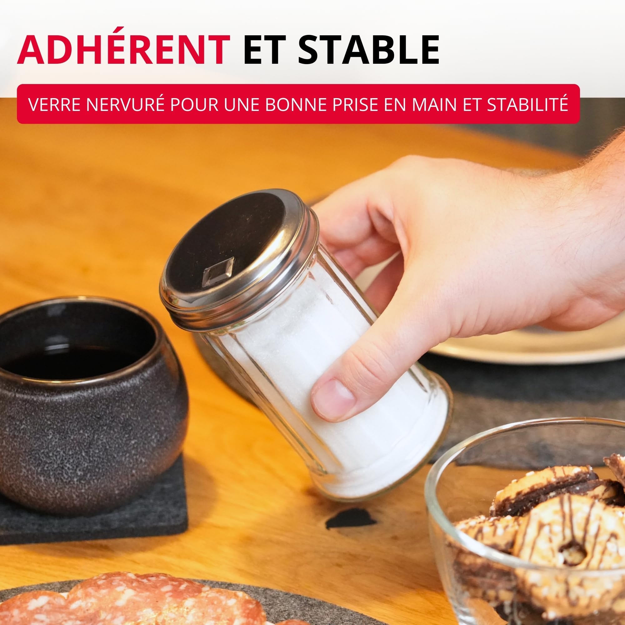 westmark-sucrier-doseur-new-york-65202260-300-ml-verre-et-acier-inoxydable-argen image 6
