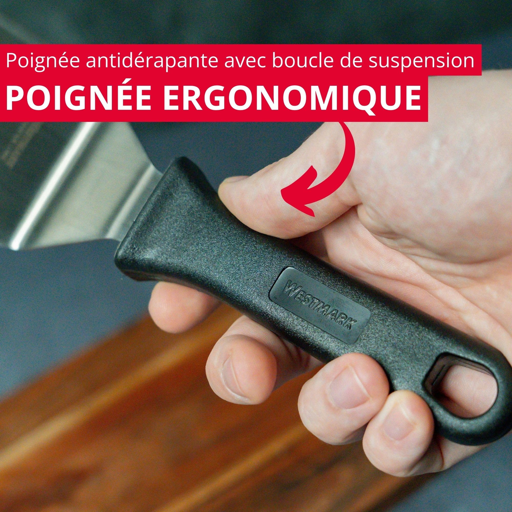westmark-master-line-13442270-spatule-professionnelle-coud-e-rigide-lame-9-x-11- image 4