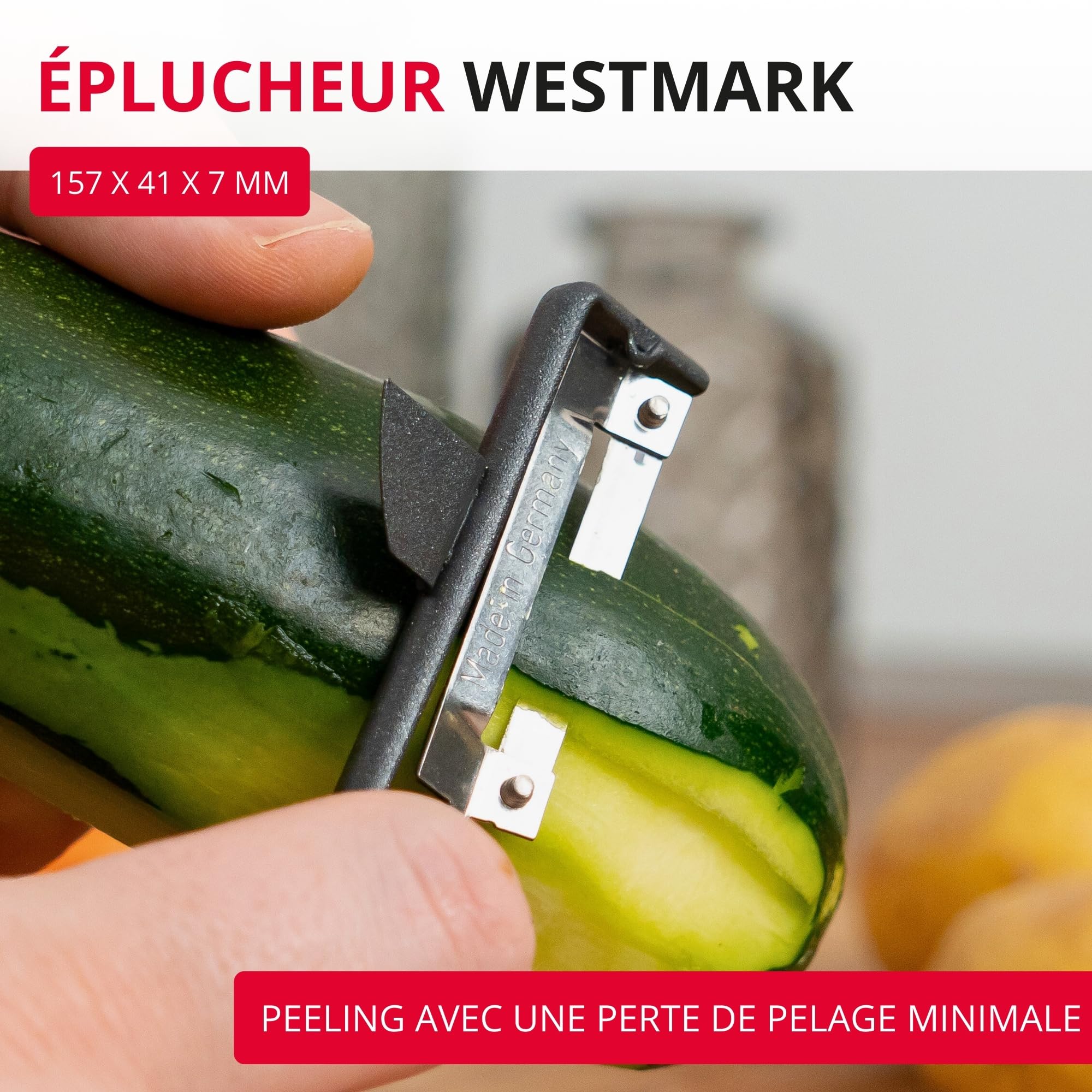 westmark-black-edition-plucheur-pendulaire-universel-en-acier-avec-lame-en-acier image 2