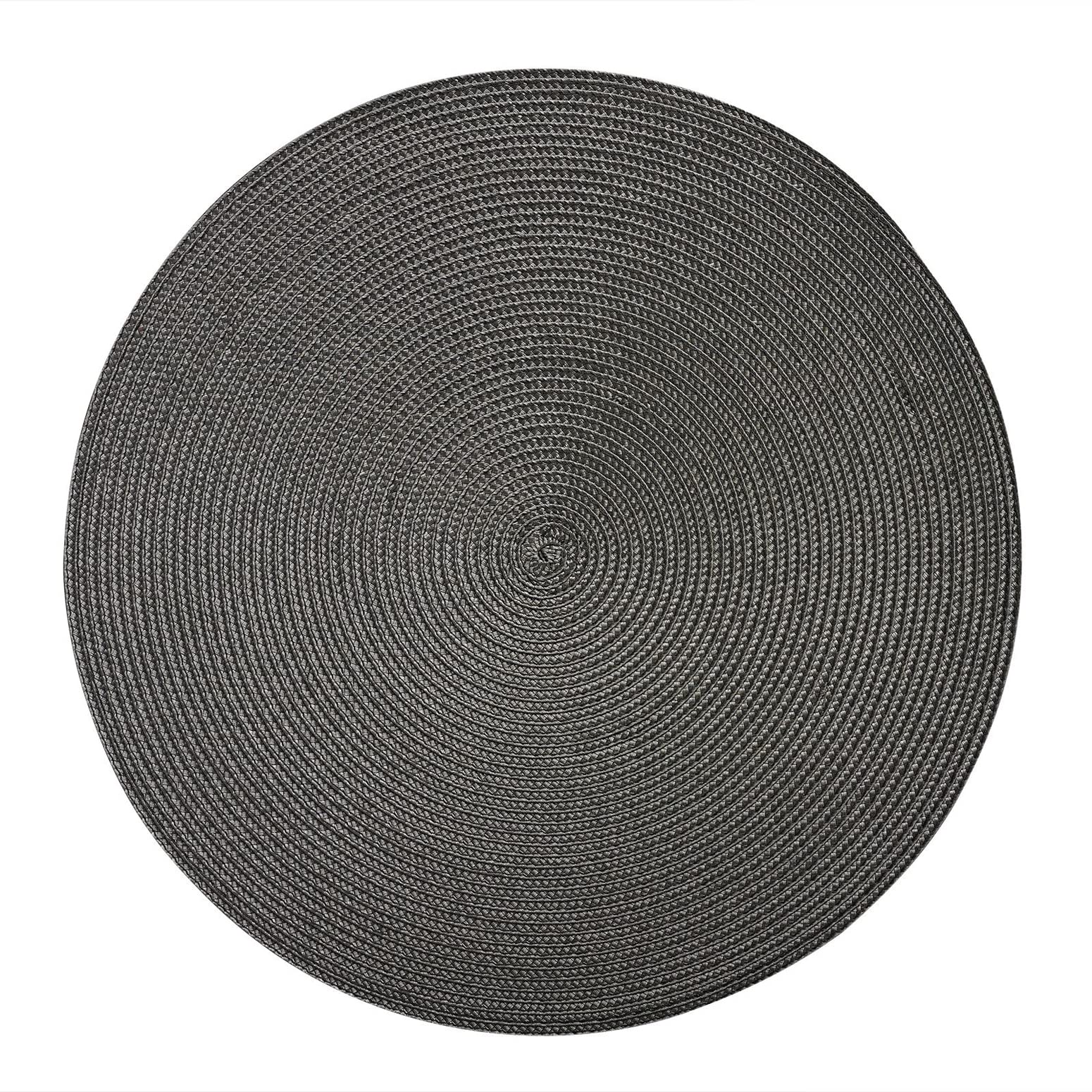 westmark-circle-sets-de-table-ronds-38-cm-anthracite-lot-de-4-coton-polypropyl-n image 2