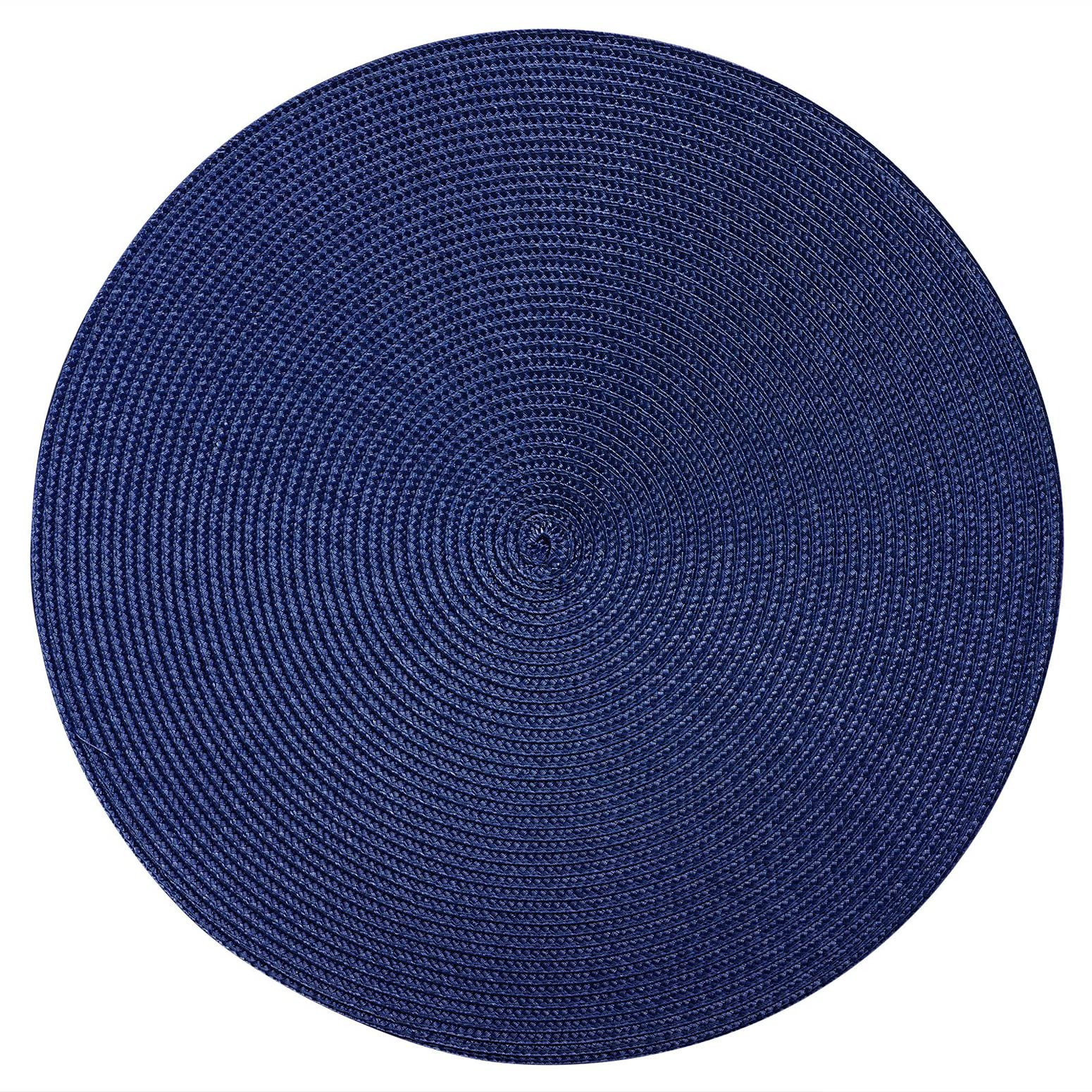 westmark-circle-sets-de-table-ronds-38-cm-bleu-gris-lot-de-4-coton-polypropyl-ne image 2