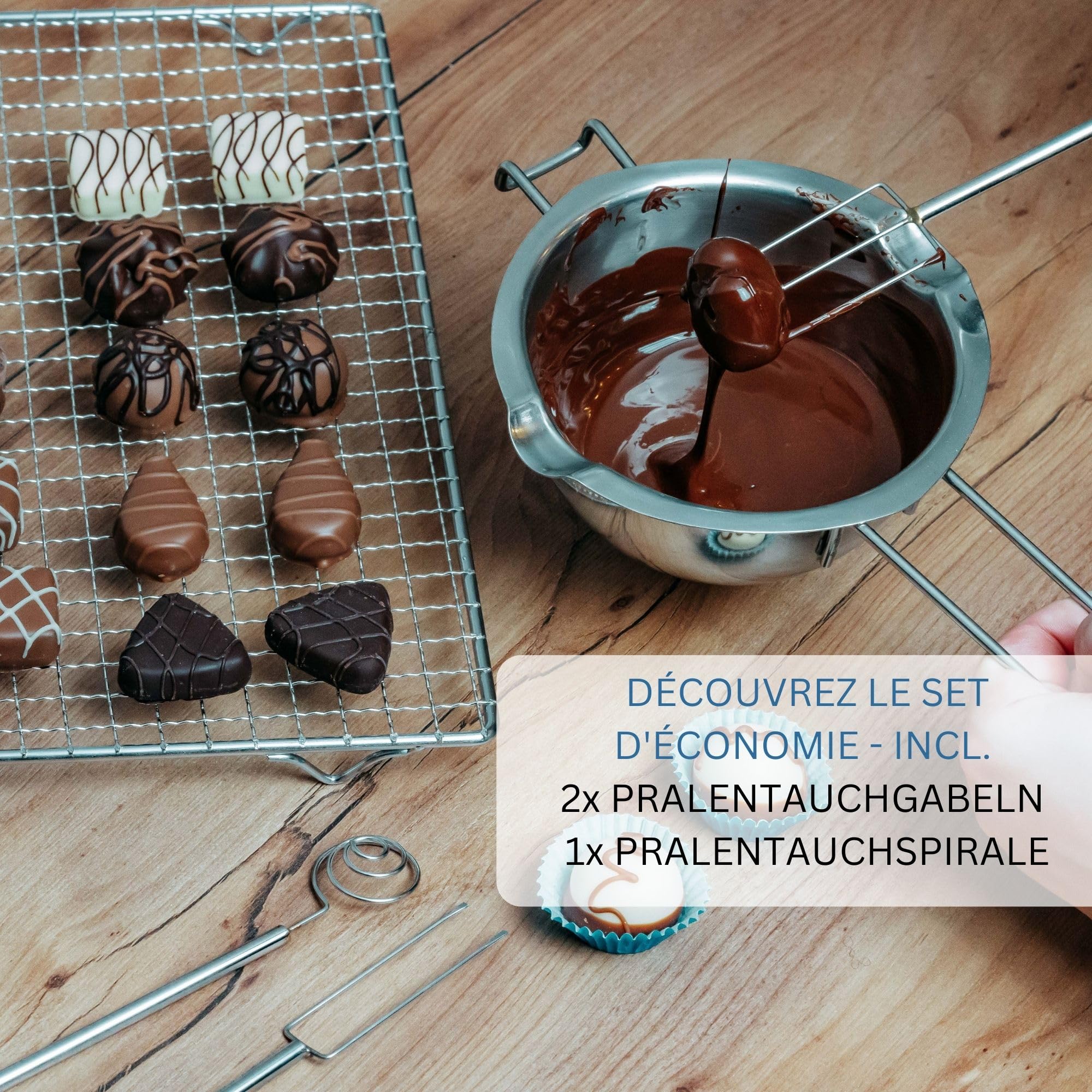 westmark-31472260-set-pralines-4-pi-ces-2-fourchettes-tremper-broche-spirale-gri image 6
