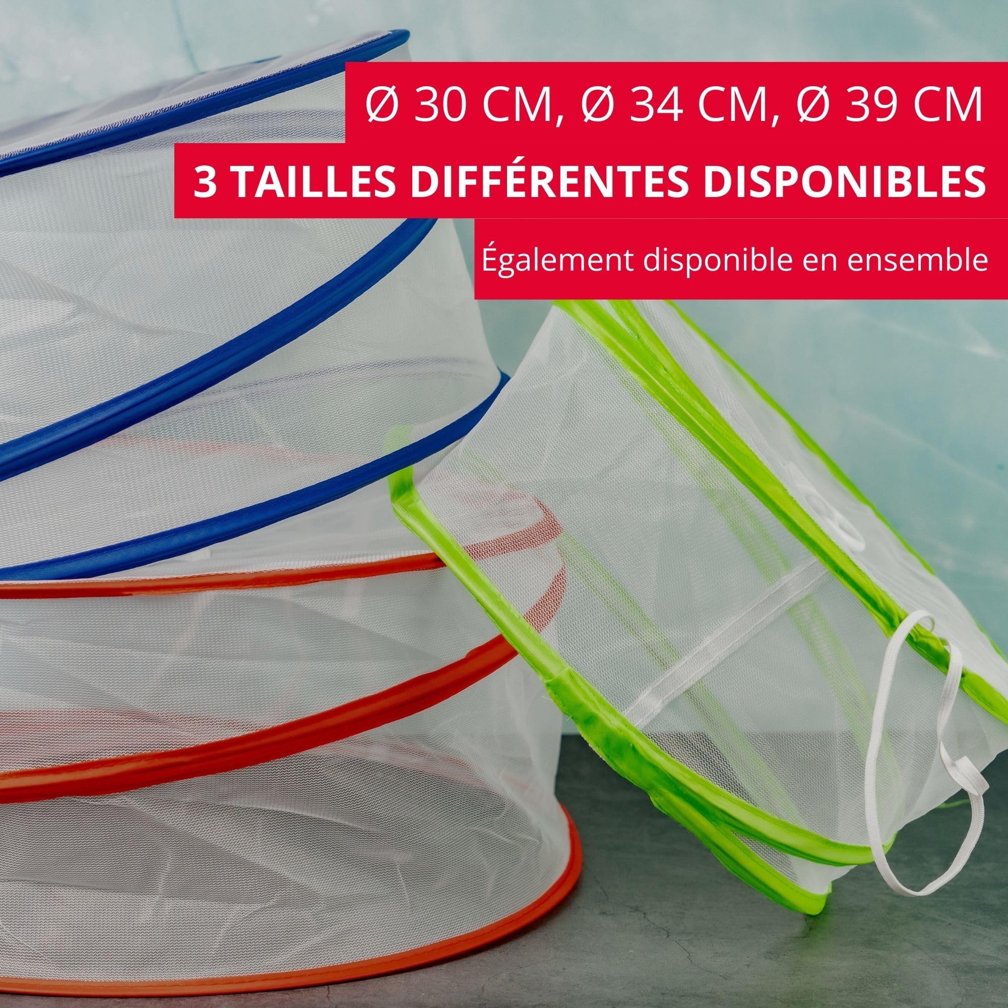 westmark-hoody-housse-alimentaire-pliable-anti-mouches-30-cm-verte-pour-repas-en image 7